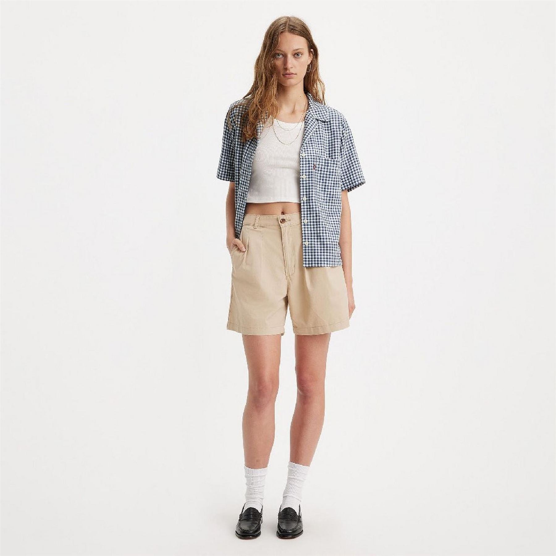 Levis Pleated Trouser Short Deep Lic