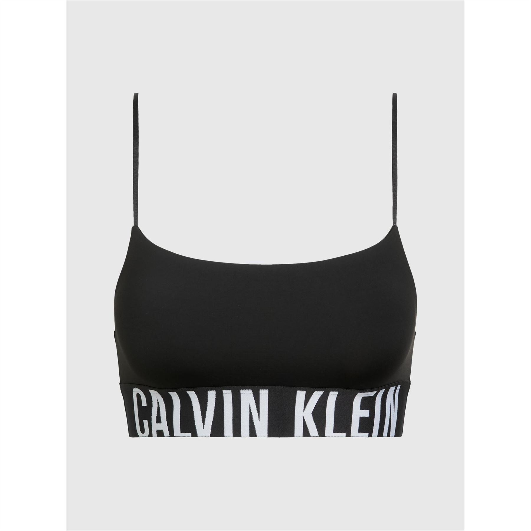 Calvin Klein Cropped Snug Fit Logo Bra