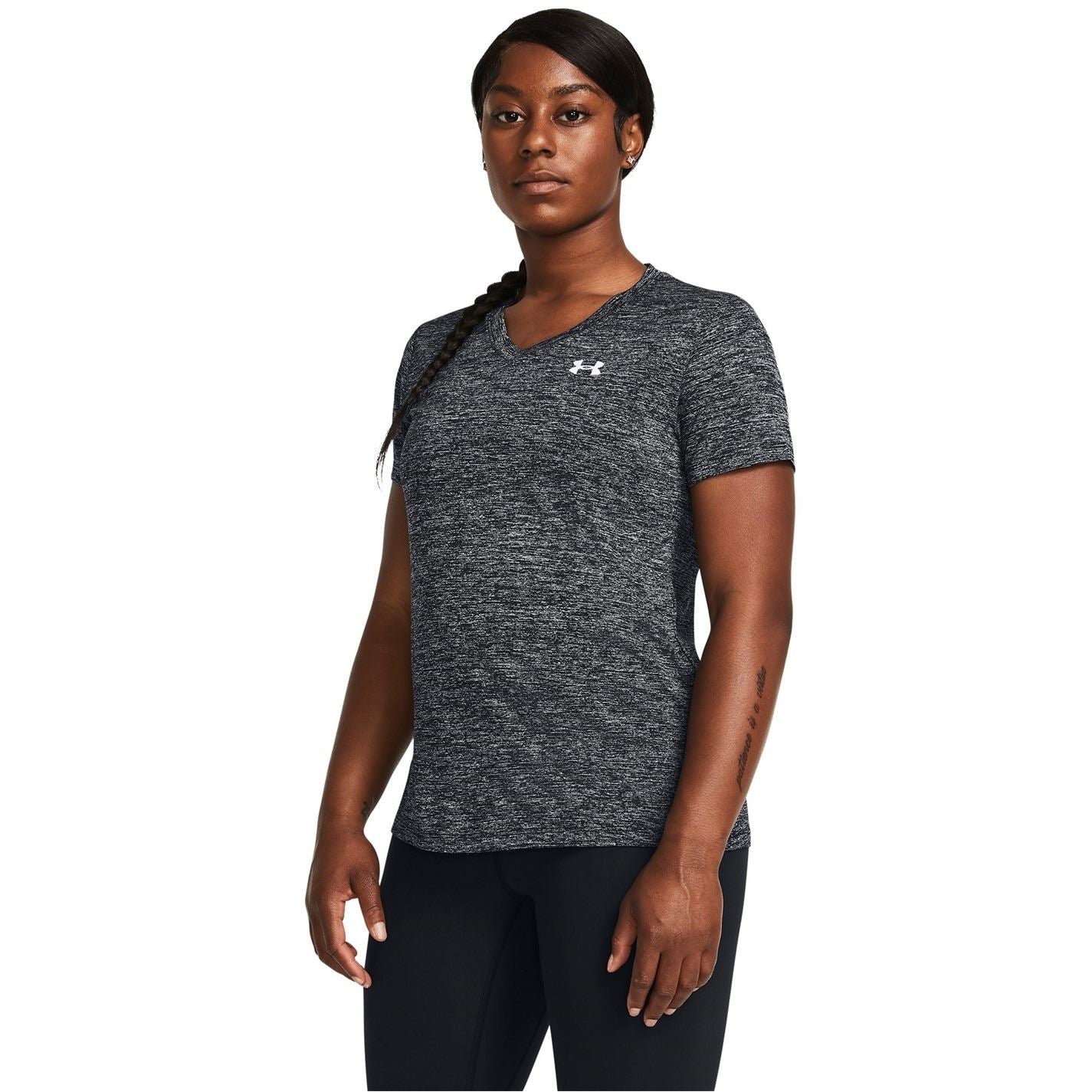 Under Armour Womens Armour Tech™ Twist V Neck Short Sleeve