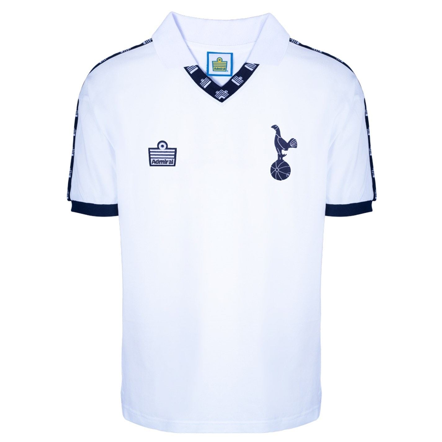 Score Draw Tottenham Hotspur 1978 Admiral Retro Home Shirt Adults