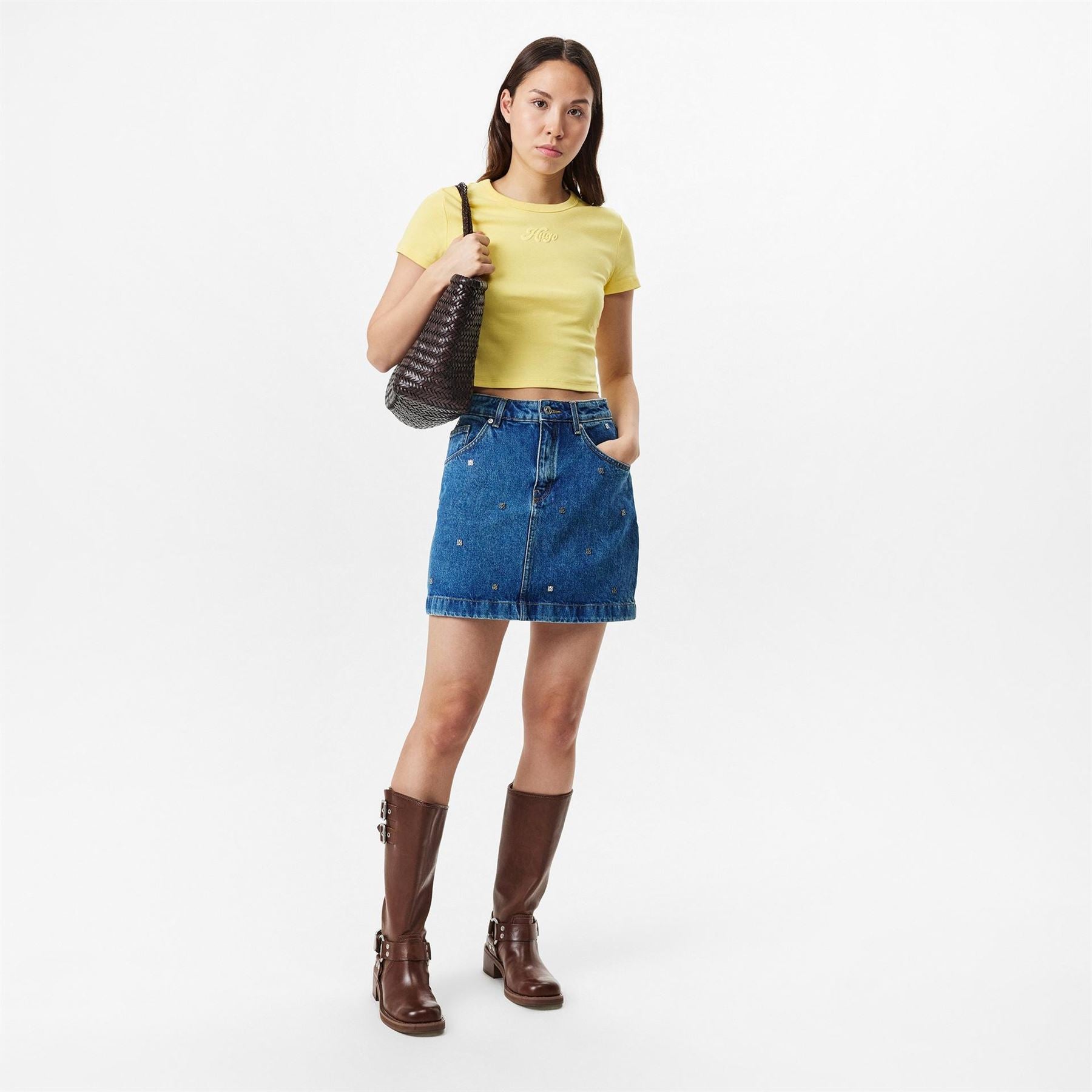 Hugo Delanor Cropped T-Shirt
