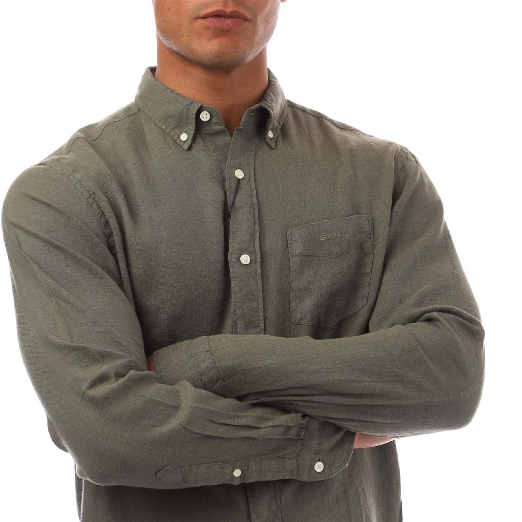 Gant Fit Garment Dyed Linen Shirt