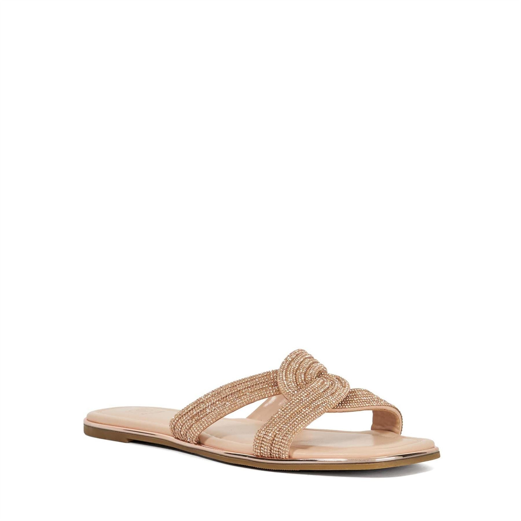 Dune London Open Toe Flat Heel Slide Sandals