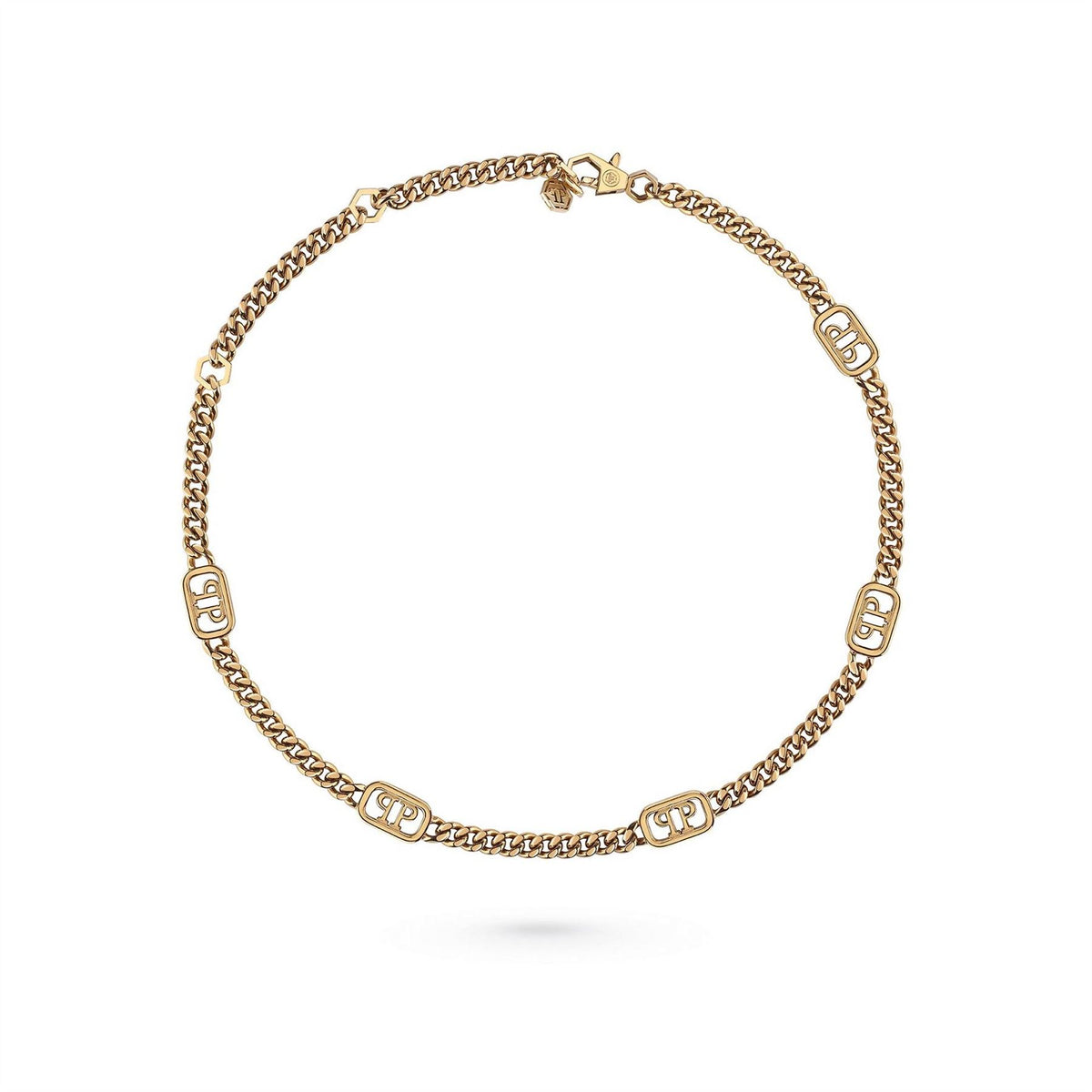 Philipp Plein Plein Lettering Chain Necklace