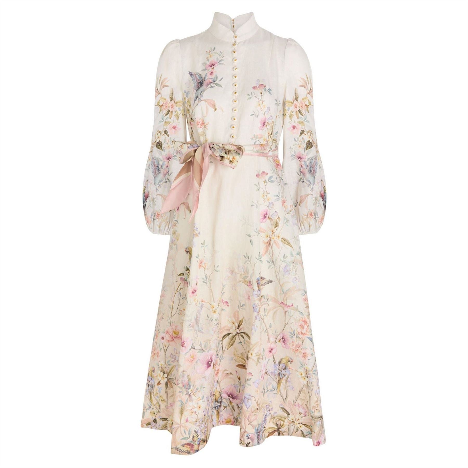 Zimmermann Button Midi Dress