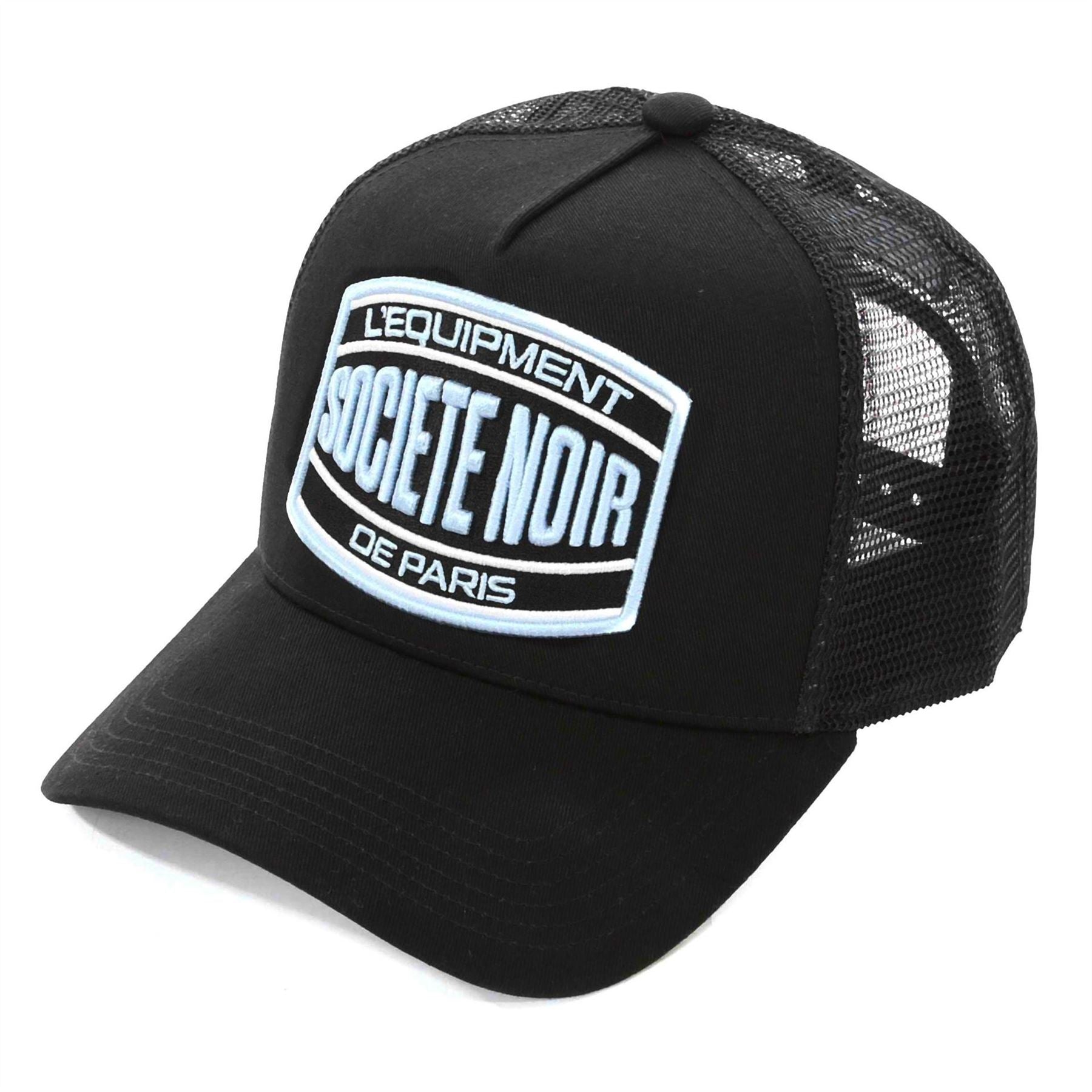 Societe Noir Marais Lettering Trucker Cap