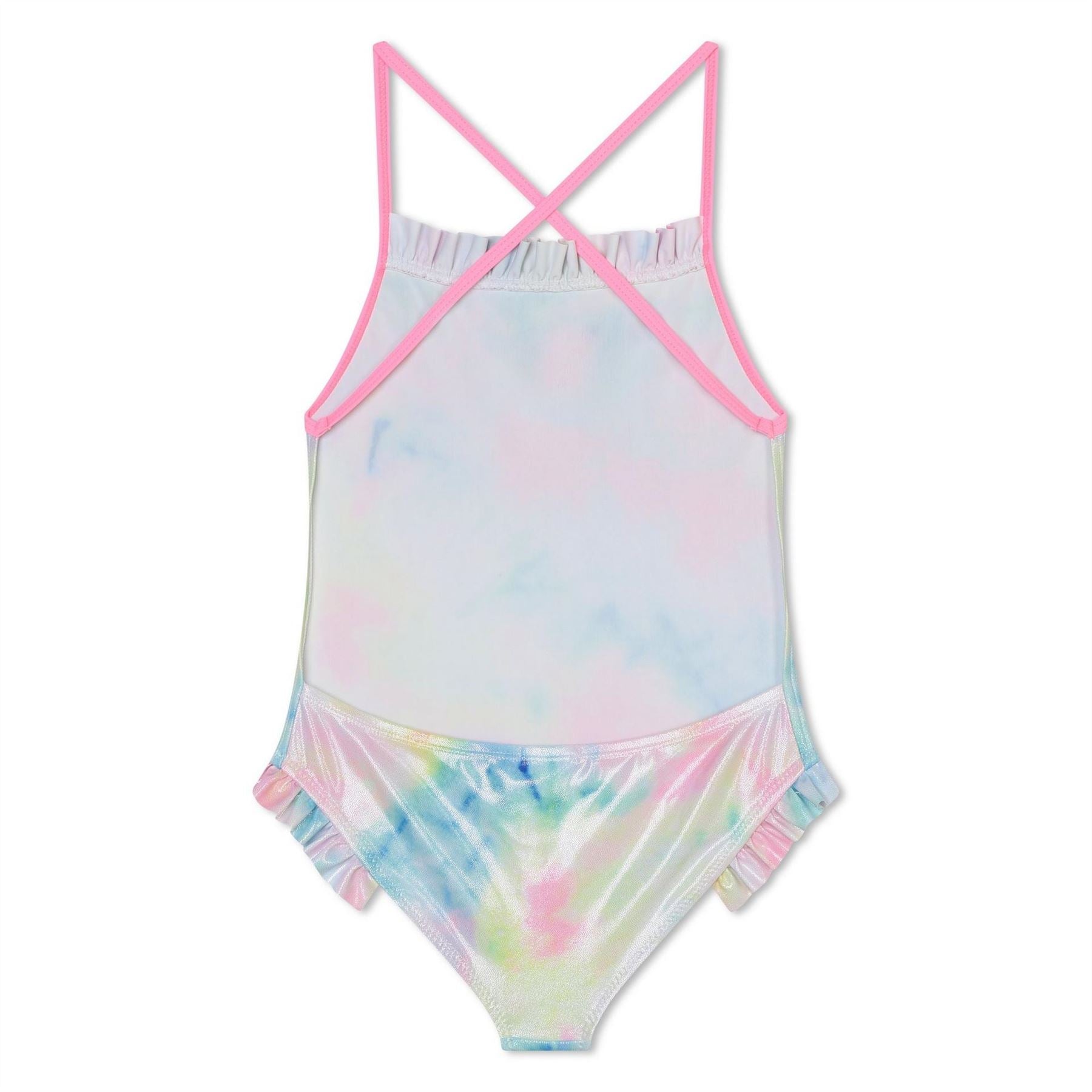Billieblush Watercolour Print Scoop Neck Swimsuit