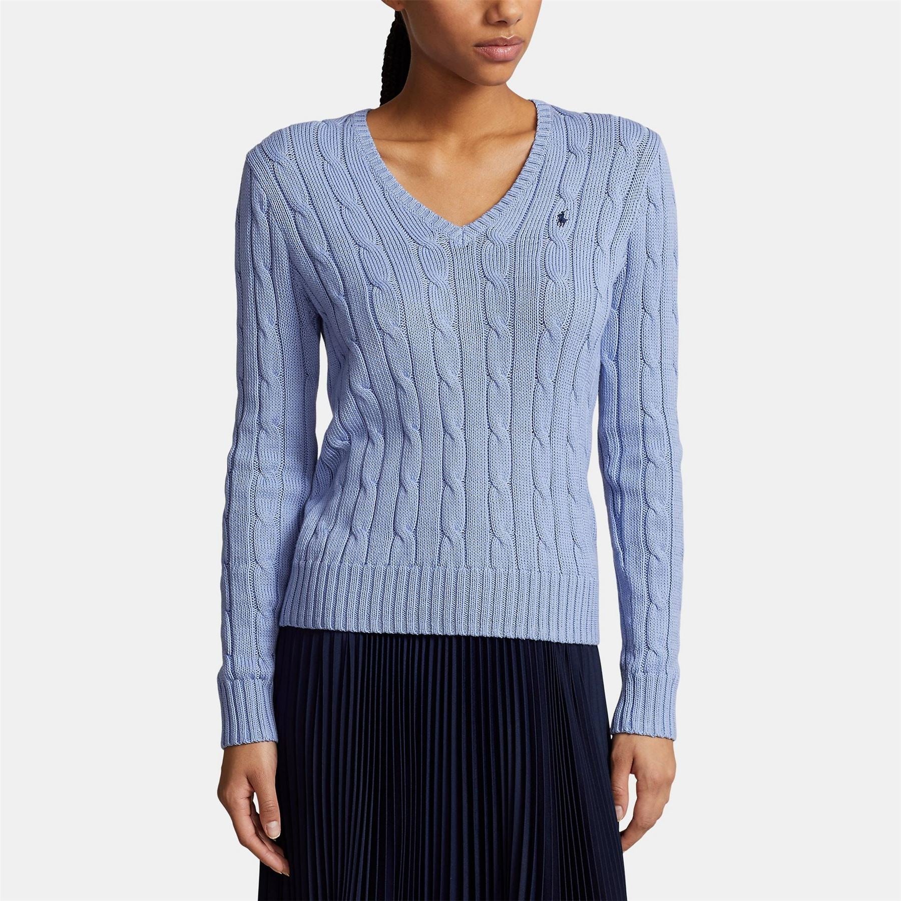 Polo Ralph Lauren Cable Knit V Neck Jumper