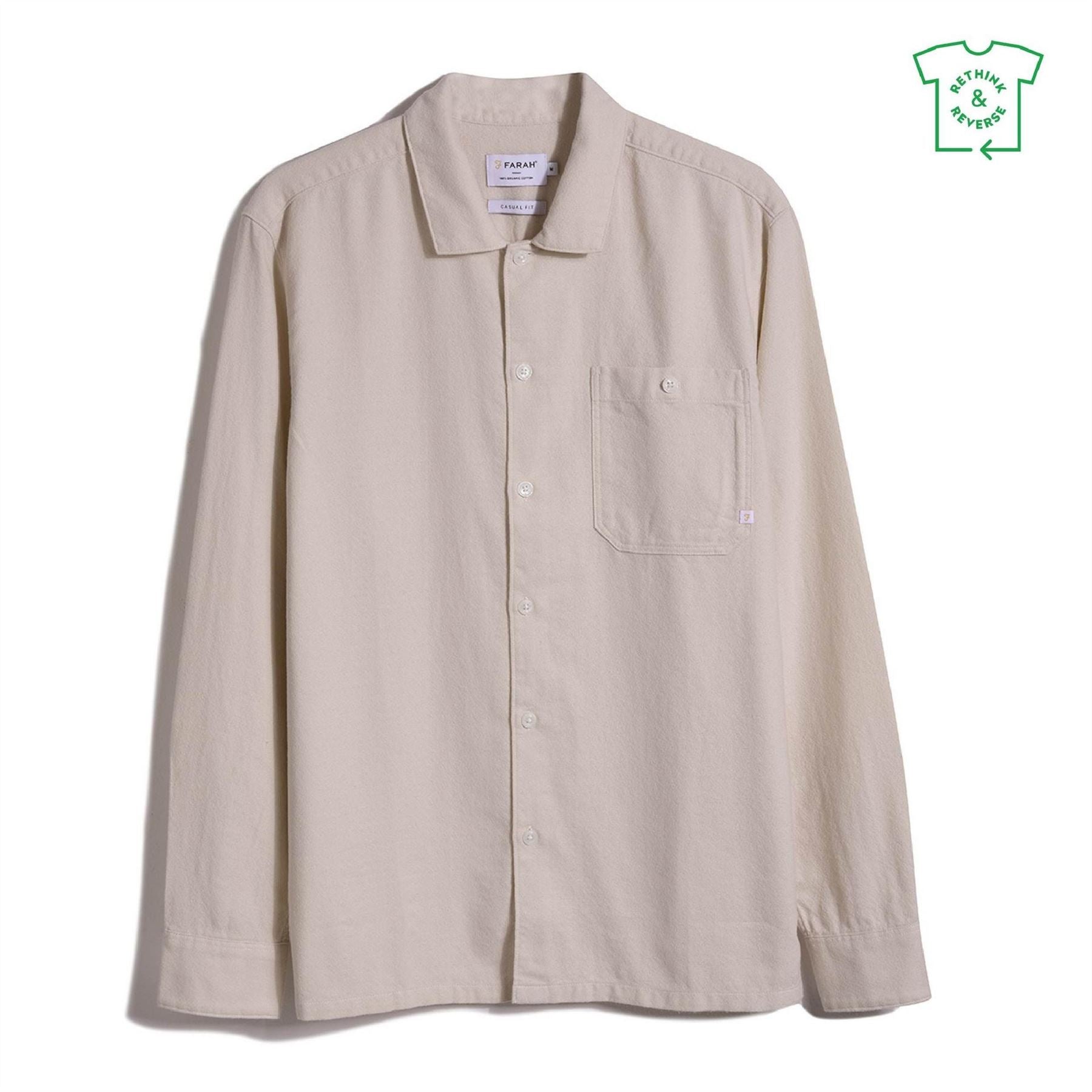 Farah Campbell Relaxed Fit Long Sleeve Shirt