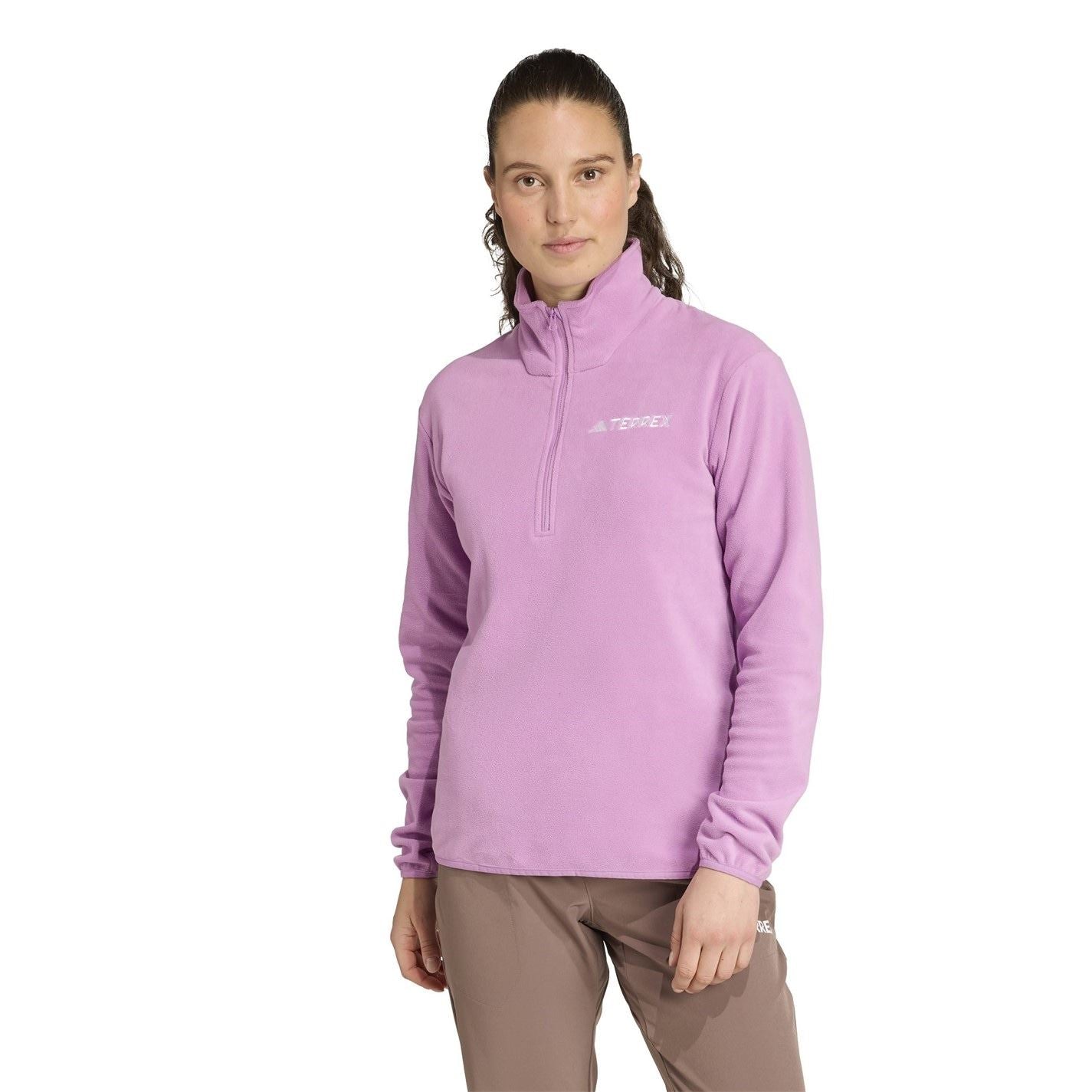 adidas Womens Multi Essentials Half Zip Fleece Jacket