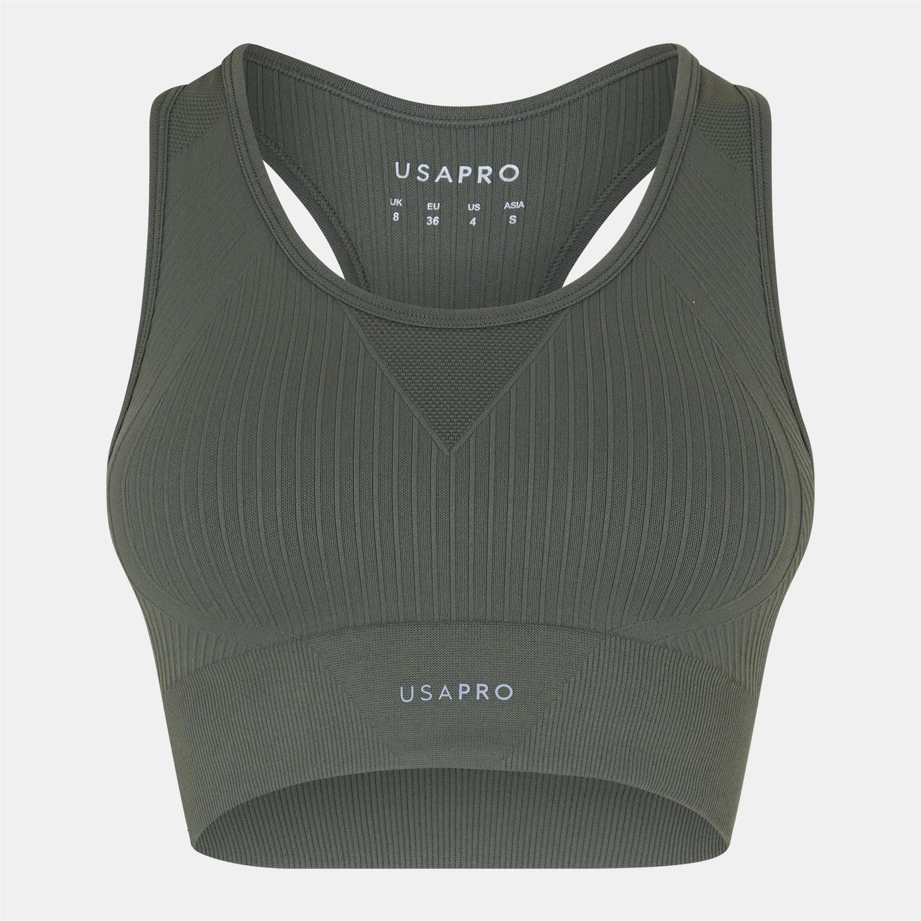 USA Pro Core Seamless Crop Sports Bra
