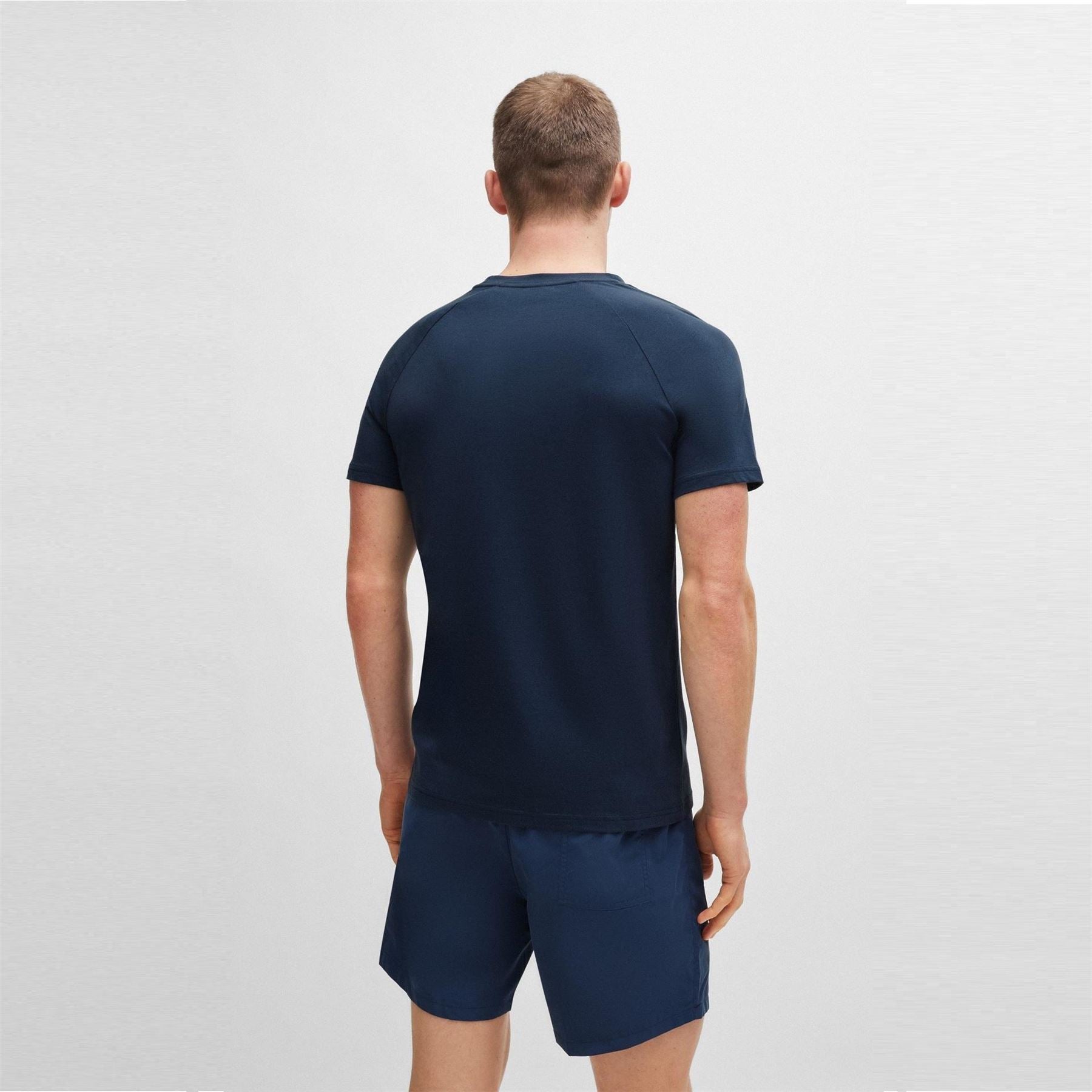 Boss Logo Cotton Short Sleeve Crew Neck Slim Fit T Shirt