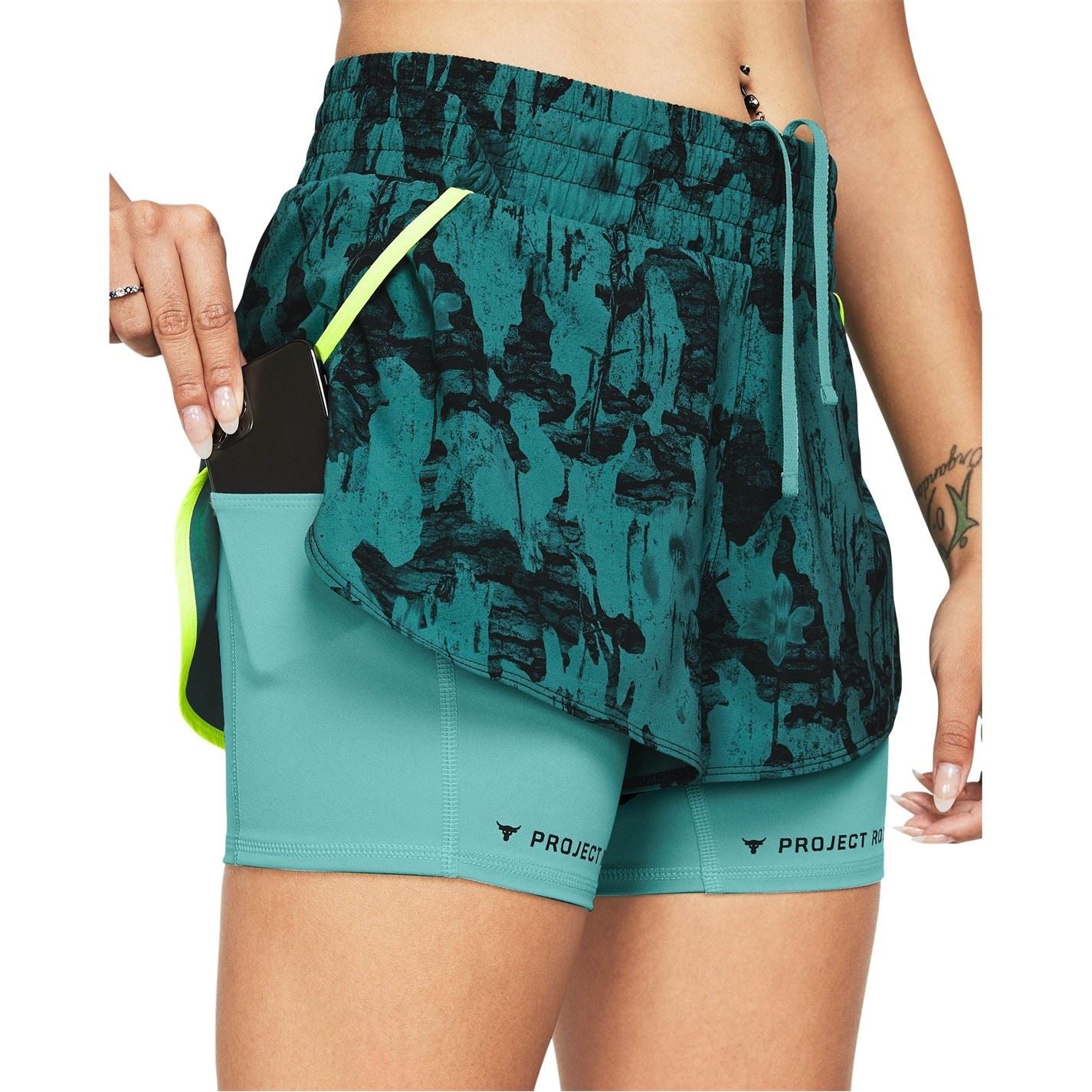 Under Armour Womens Armour Pjt Rck Flex St Pt Gym Shorts