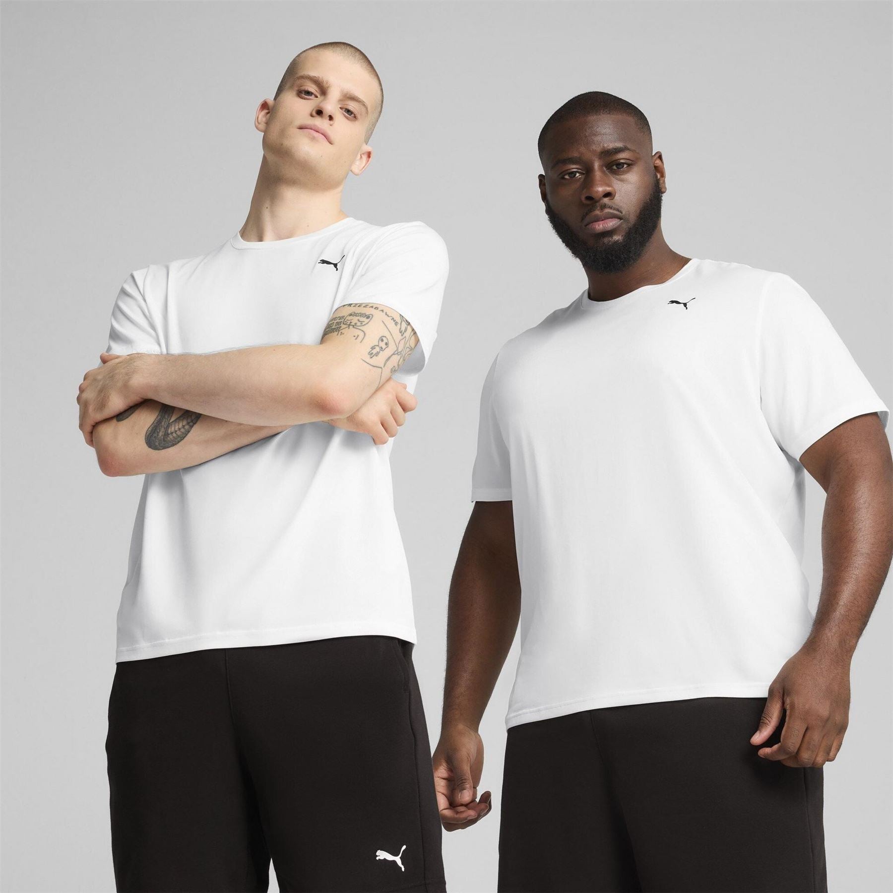 Puma Mens M Tad Essentials Solid Cat Tee (lc S T-Shirt