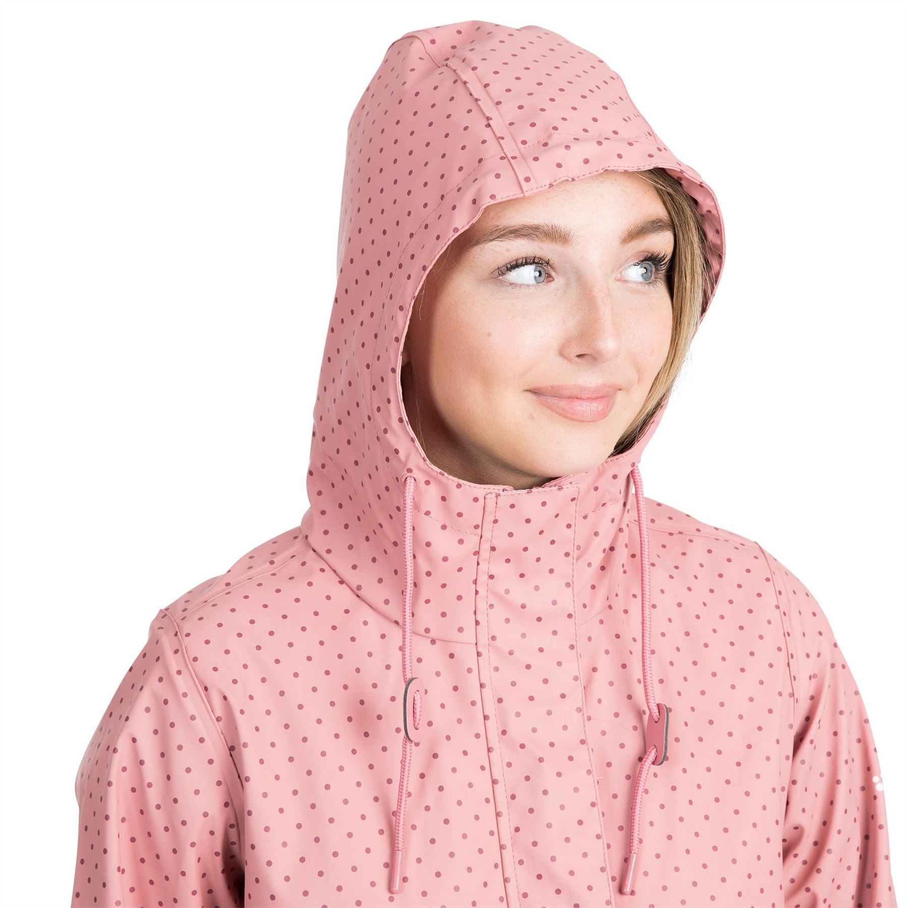 Trespass Splosh Hooded Rain Jacket with Ribbed Cuff