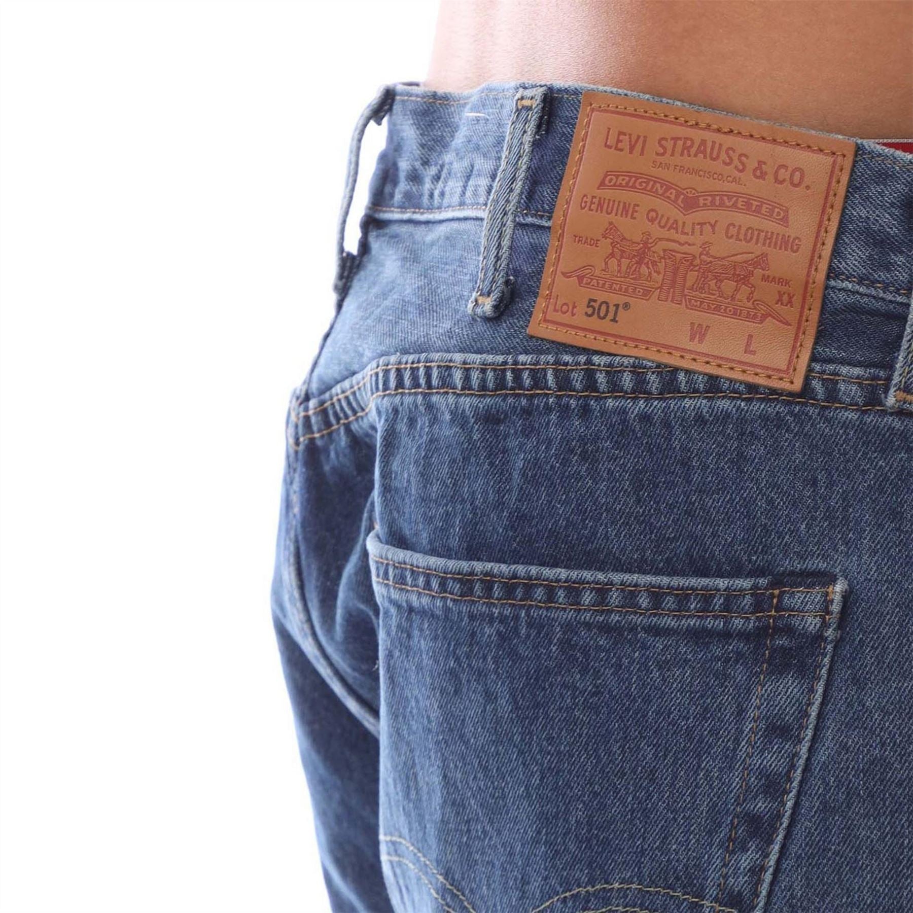 Levis original Bluetooth Stonewash Straight Leg Jeans