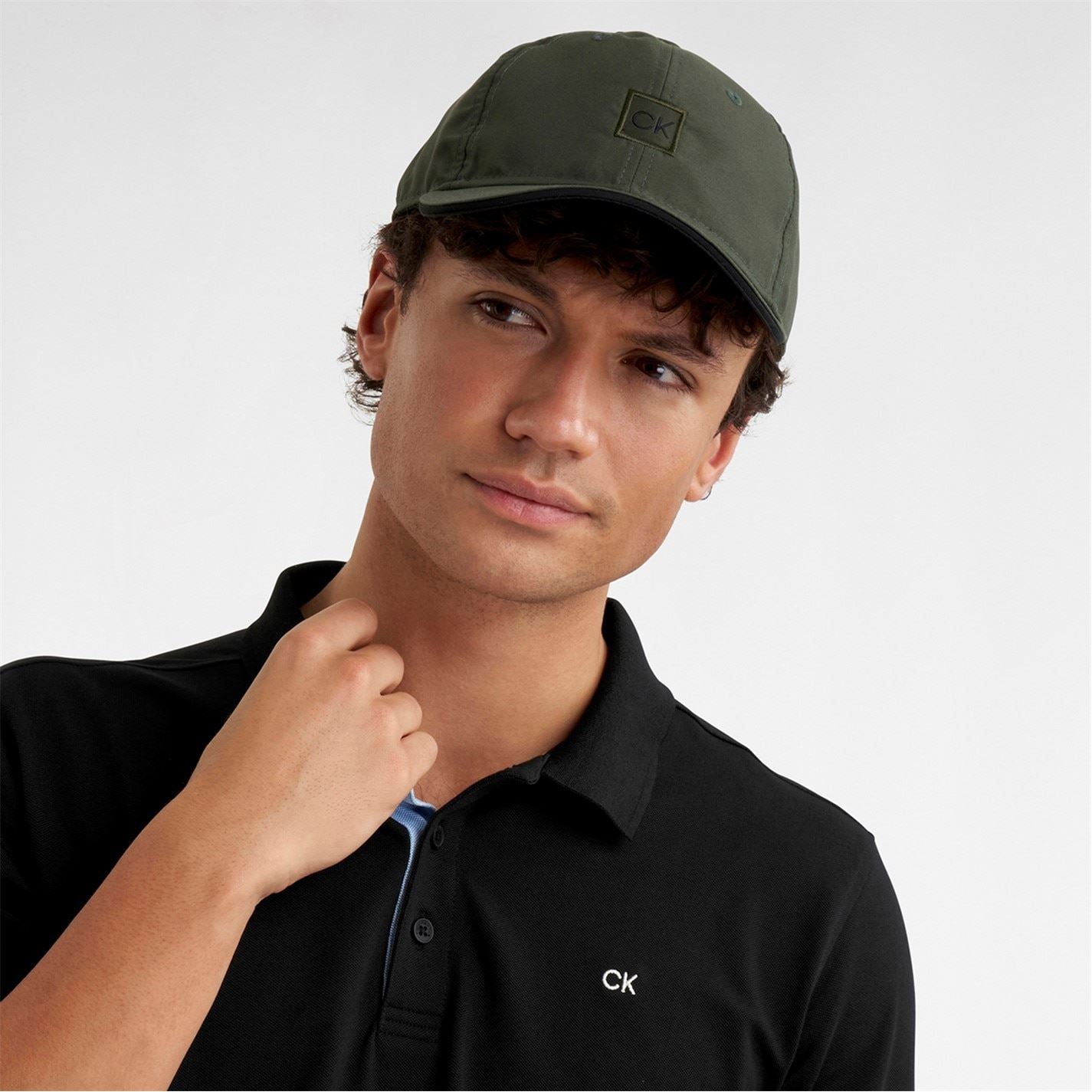 Calvin Klein Golf Curved Brim Adjustable Dad Cap