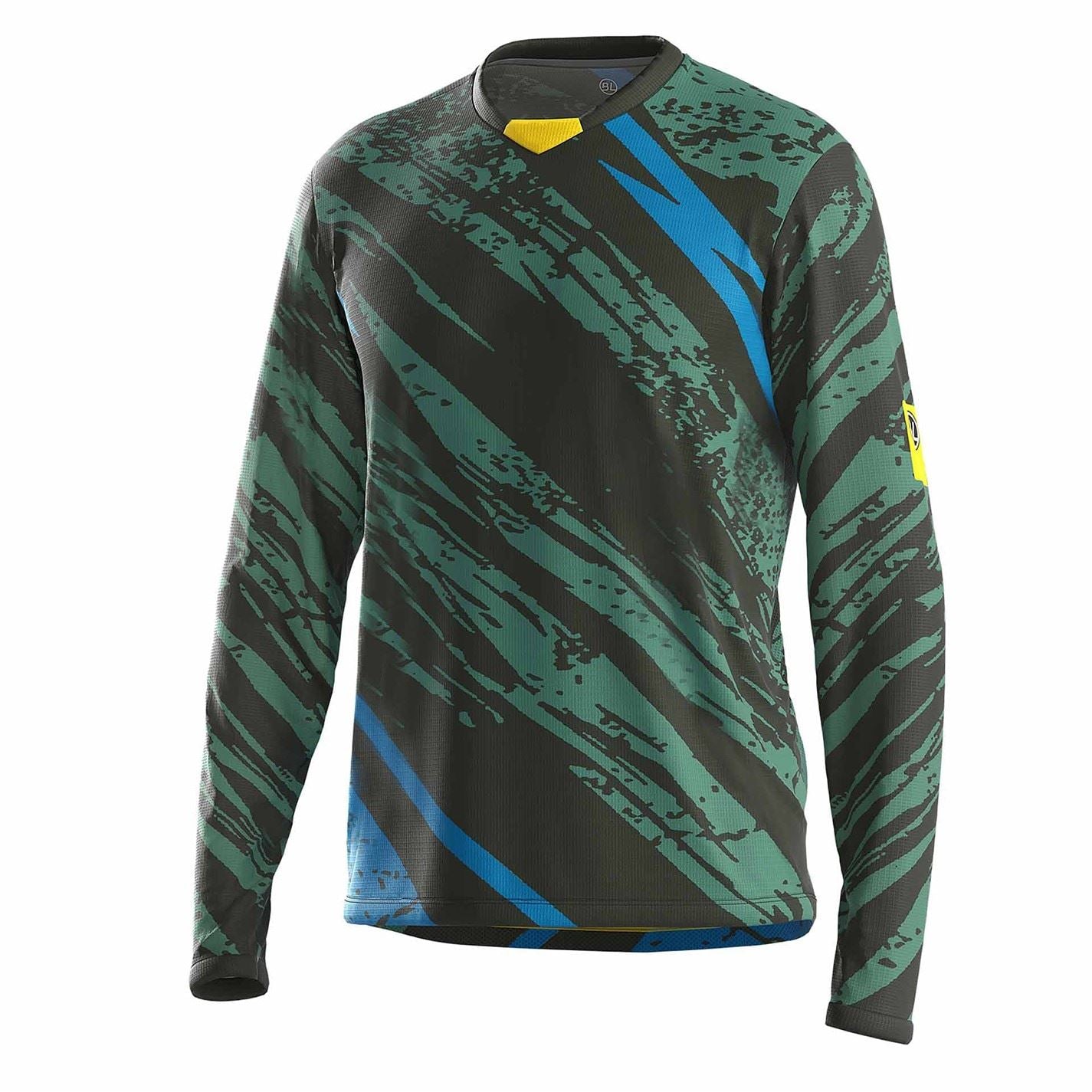 Bicycle Line Ponente UPF 30+ V Neck Long Sleeve Cycling Jersey