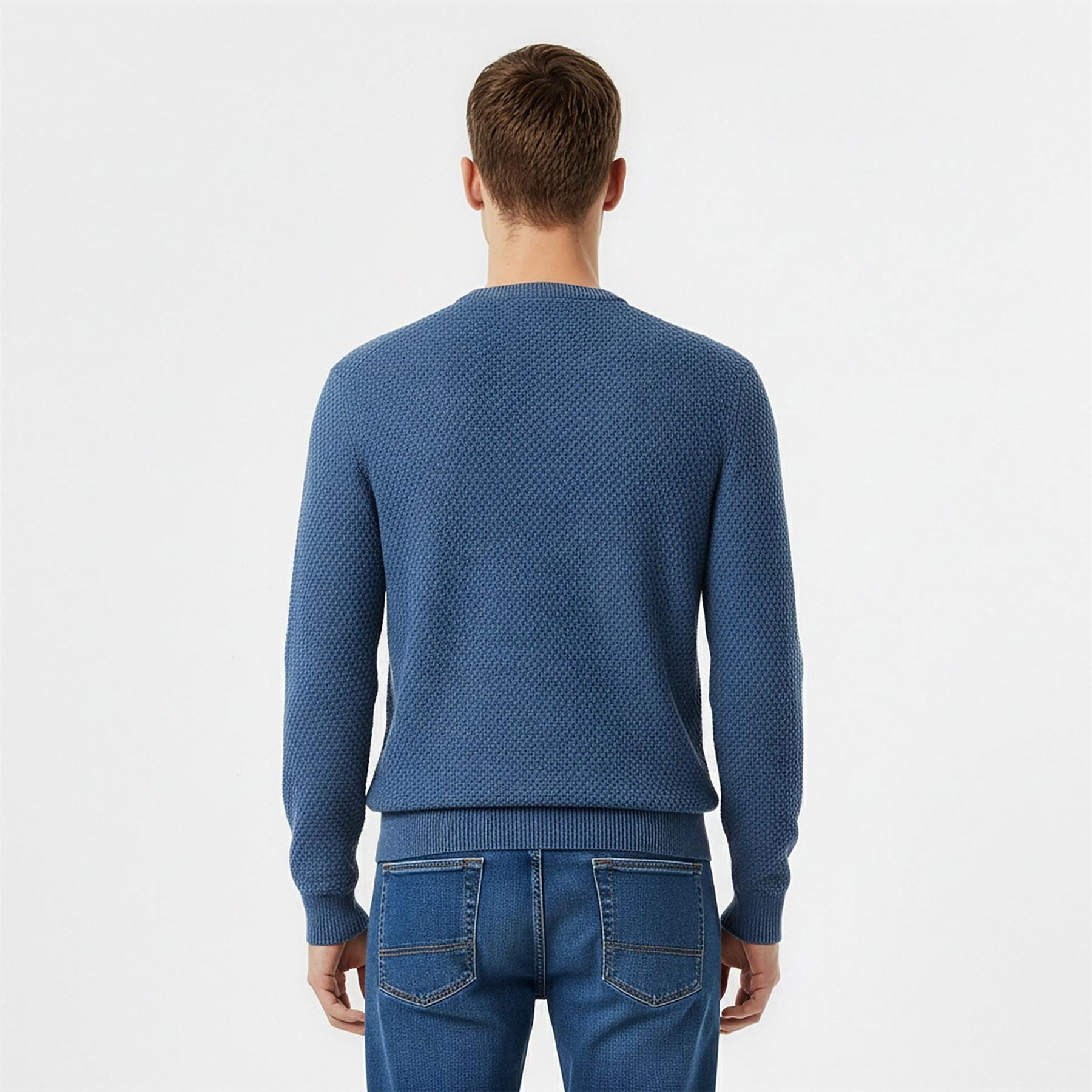 Jack Wills Mens Linus Seed Stitch Crew Neck Jumper