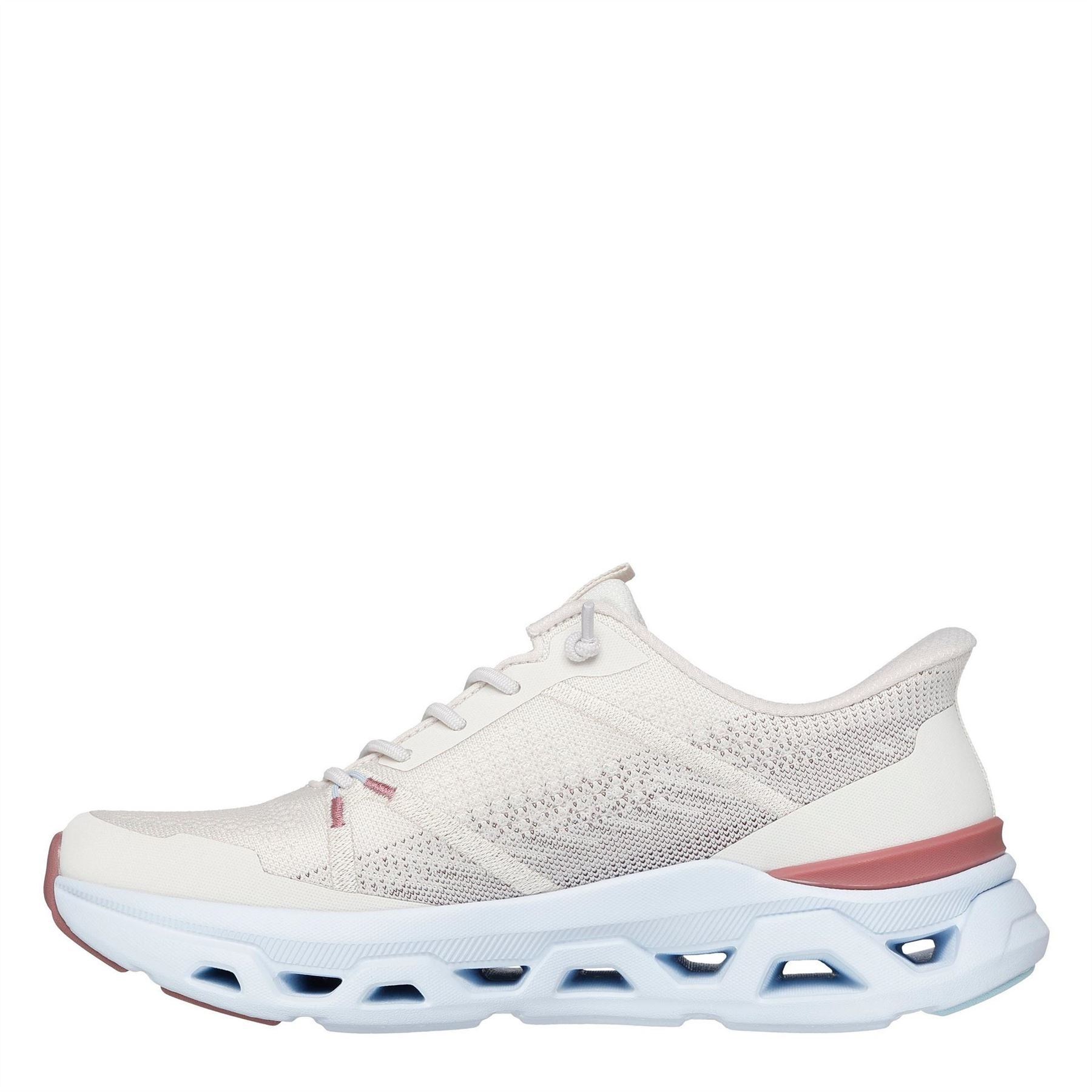 Skechers Womens Mesh Knotted Bungee Slip On Trainers