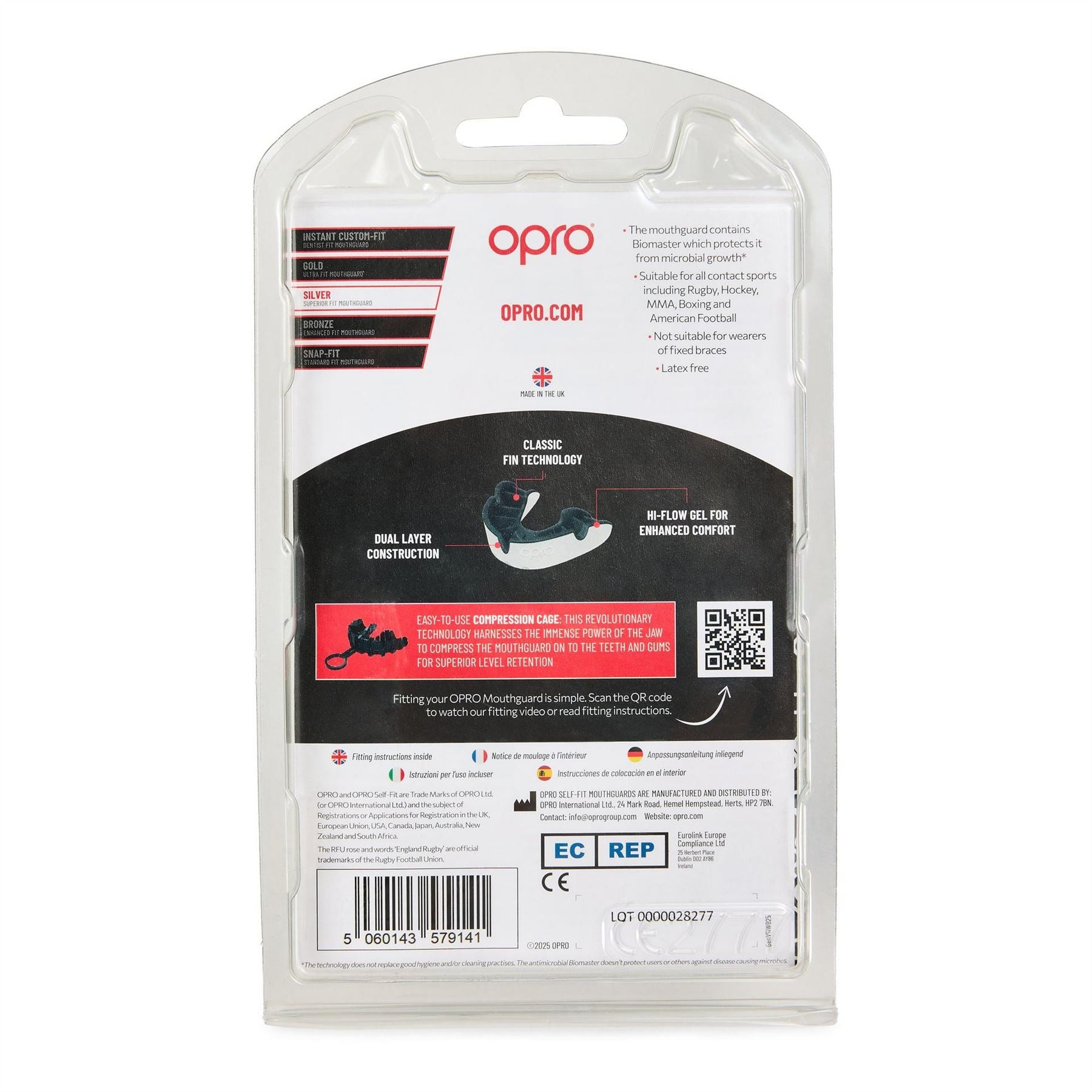 Opro Tandskydd Silver ce