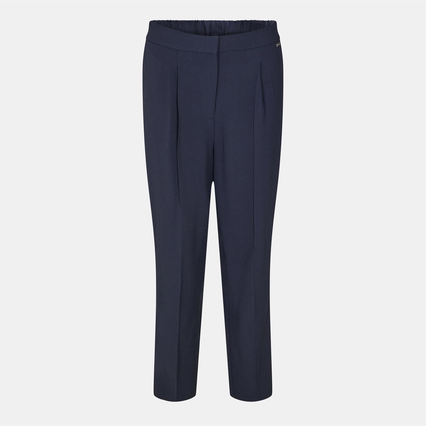Boss Talosa Solid Patterned Pleated Front Straight Trousers