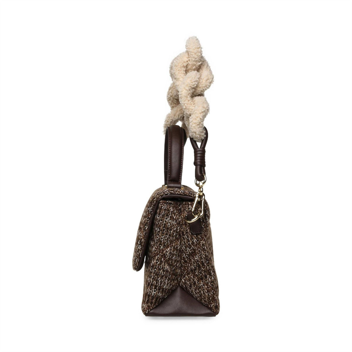 Steve Madden Textured Cross Body Bag with Gold Tone Hardware