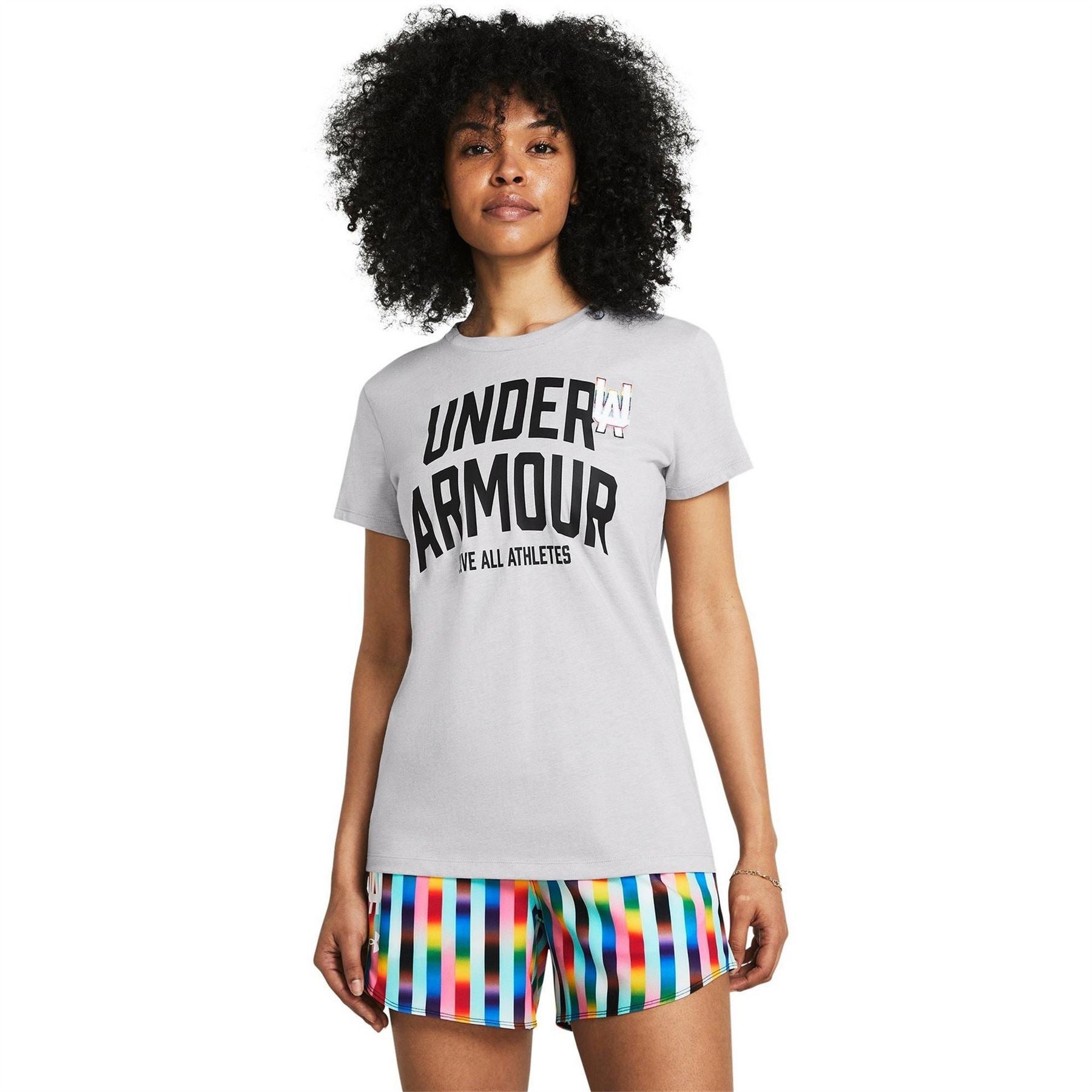 Under Armour Pride Embroidered Crew Neck Short Sleeve T-Shirt