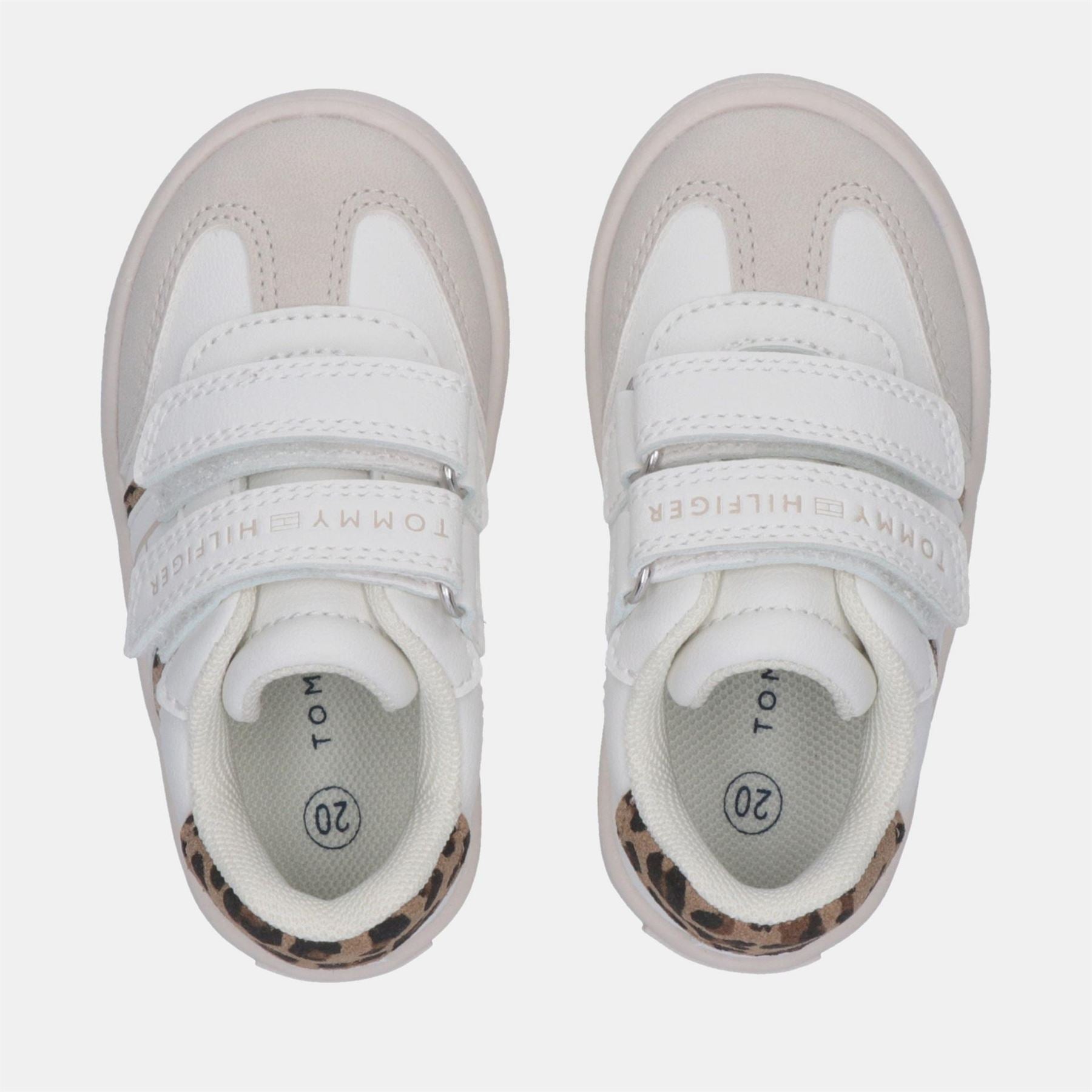 Tommy Hilfiger Velcro Leopard Patterned Crib Trainers