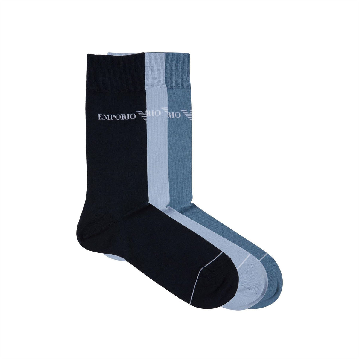 Emporio Armani 3 Pack Smart Crew Socks