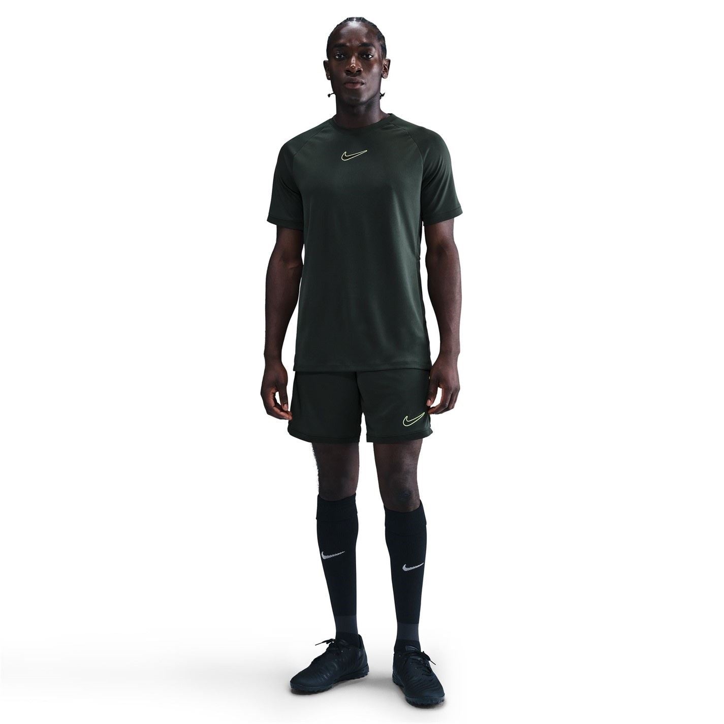 Nike Logo Print Crew Neck Raglan Short Sleeve T-Shirt