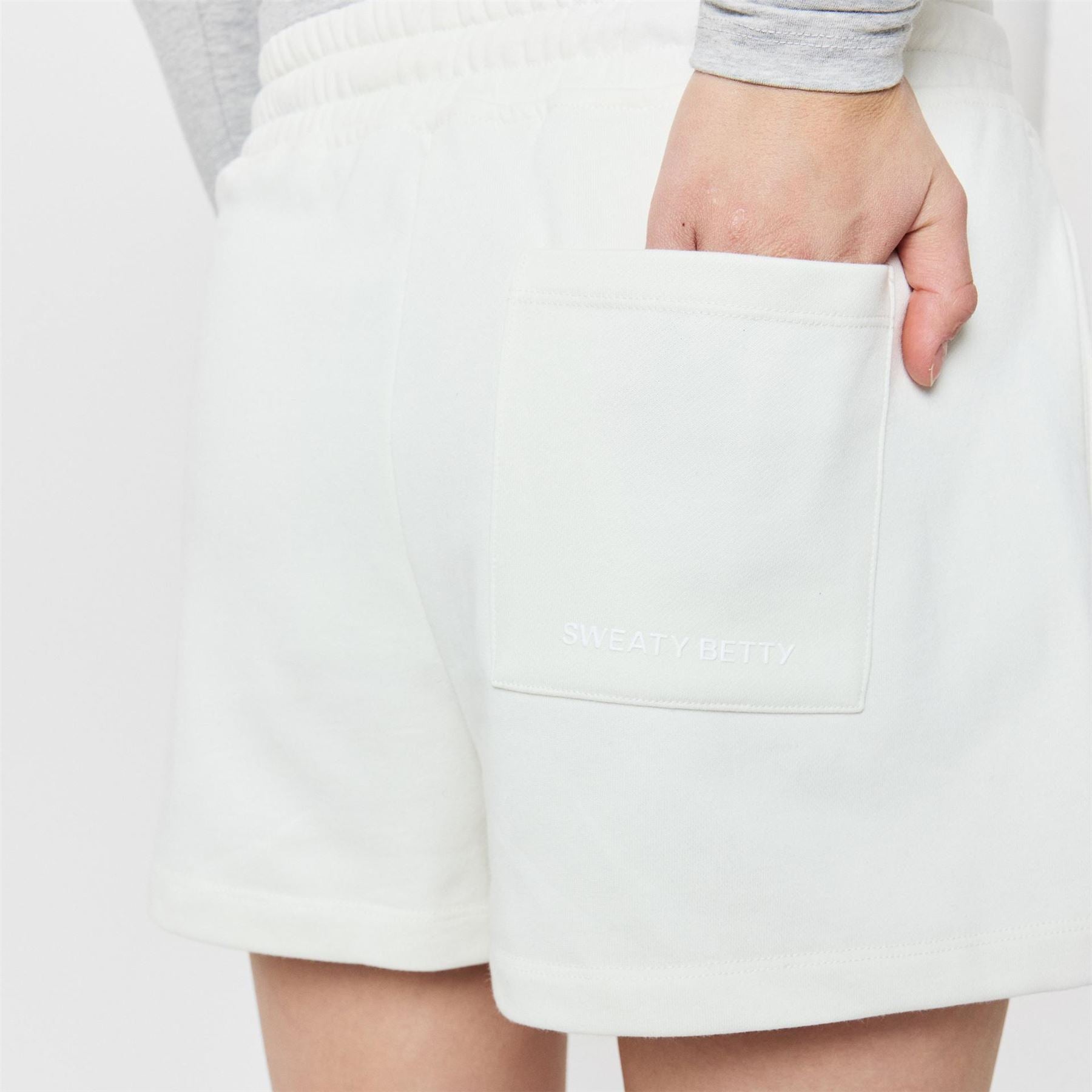 Sweaty Betty Solid Bermuda Sweat Shorts with Elasticated Waistband