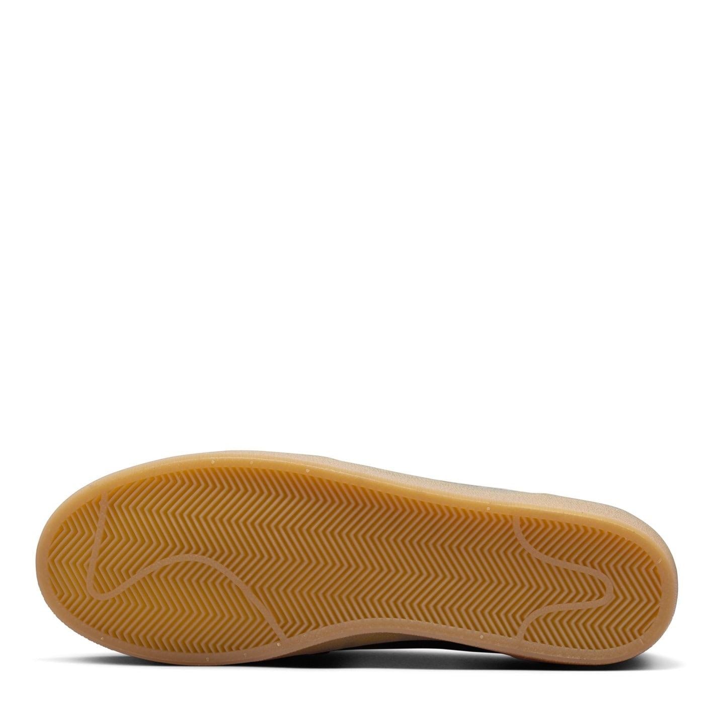 Nike Leather Low Top Flat Heel Sneakers