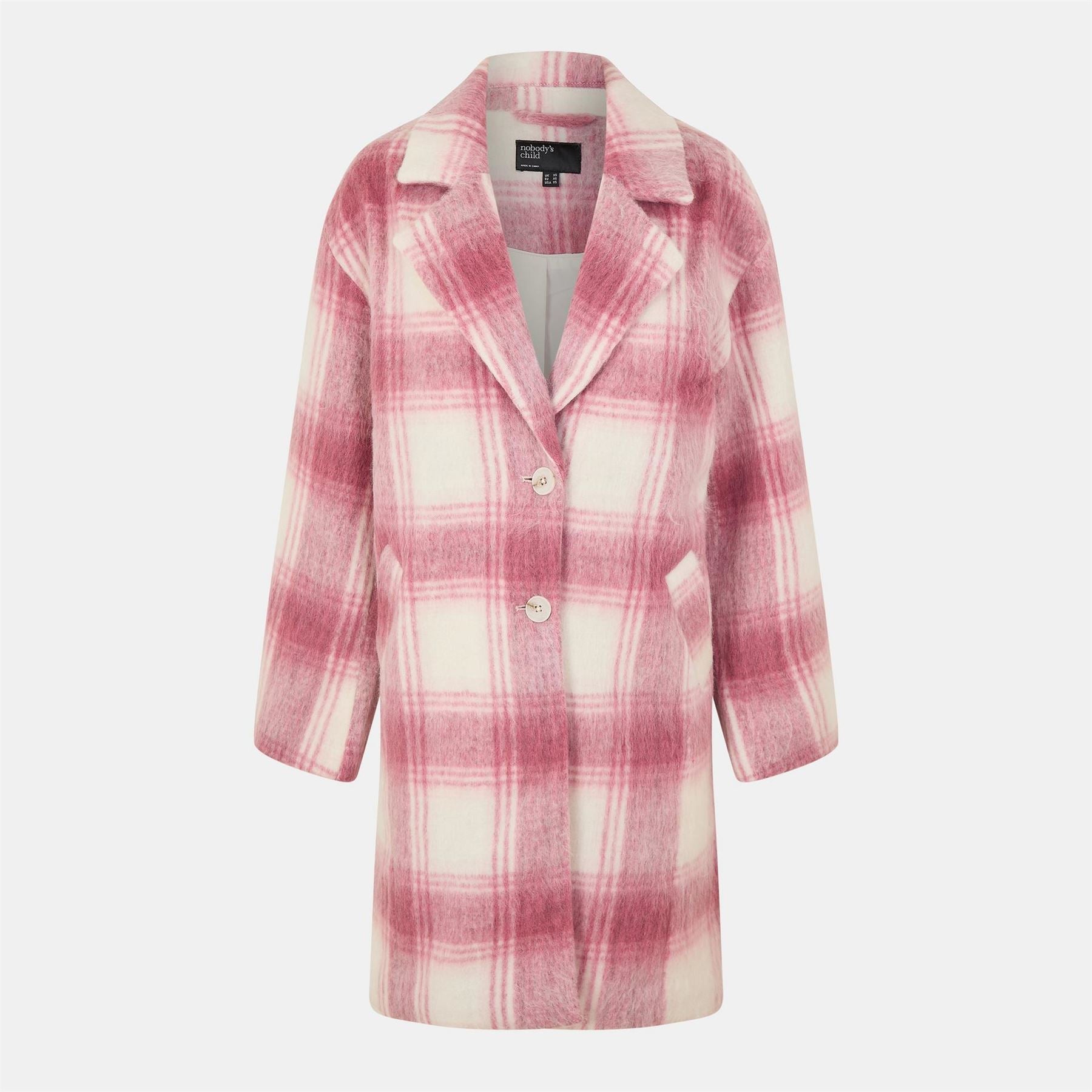 Nobodys Child Plaid Teddy Bear Coat