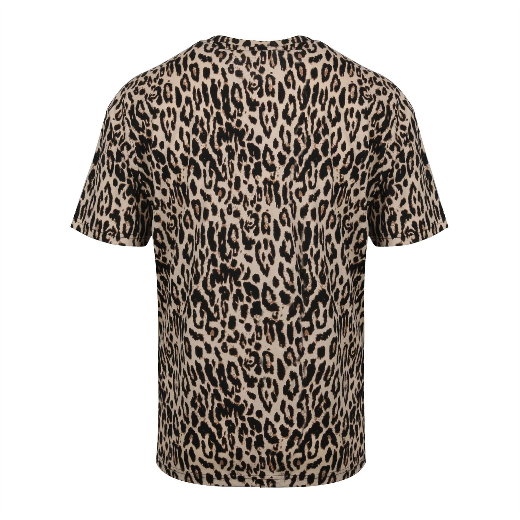 Miso Leopard All Over Print Regular Fit T-Shirt