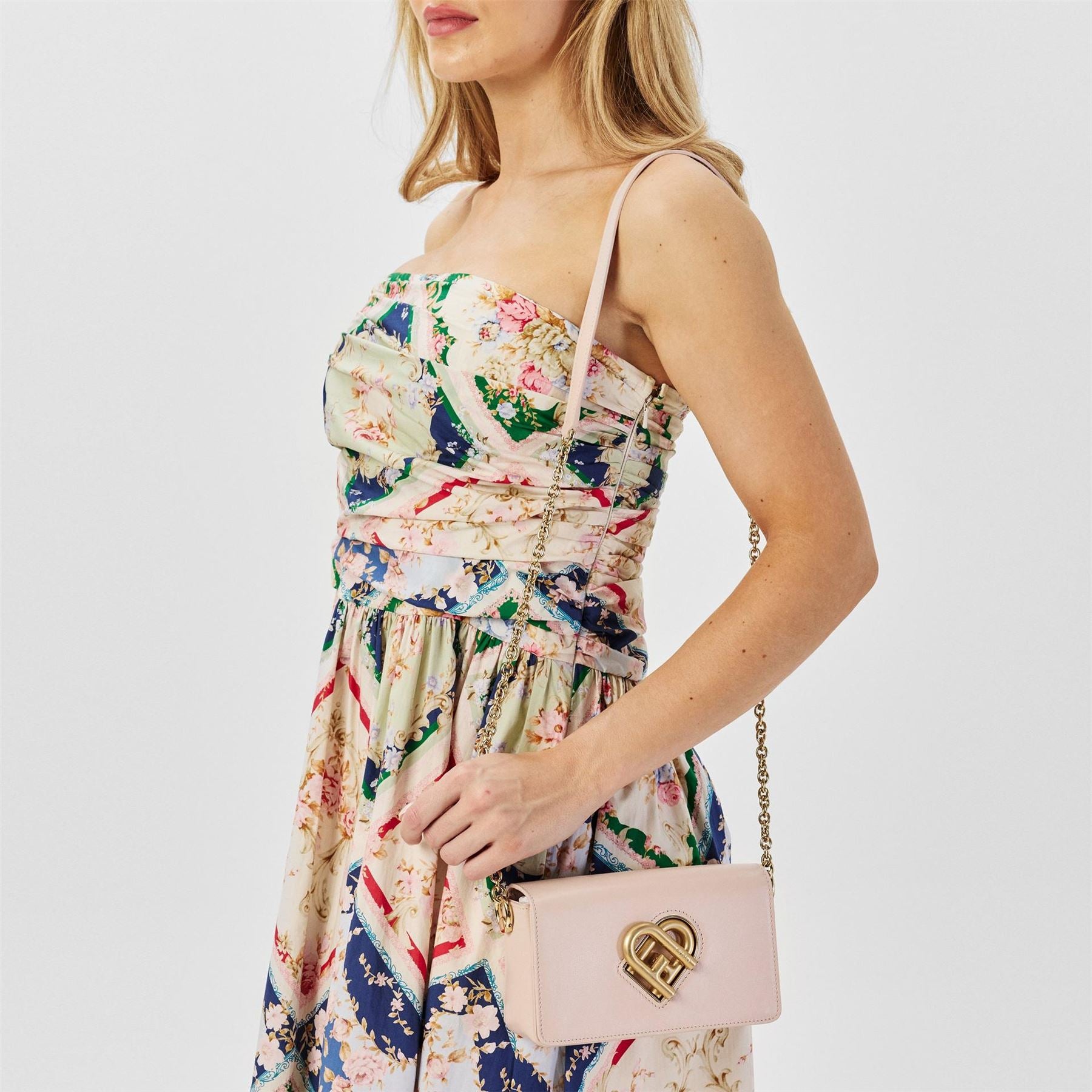 Furla My Joy Heart Print Cross Body with Chain