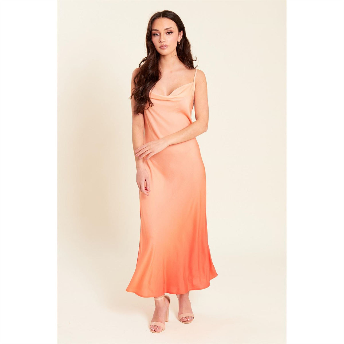 Be You Cowl Neck Maxi Slip Dress