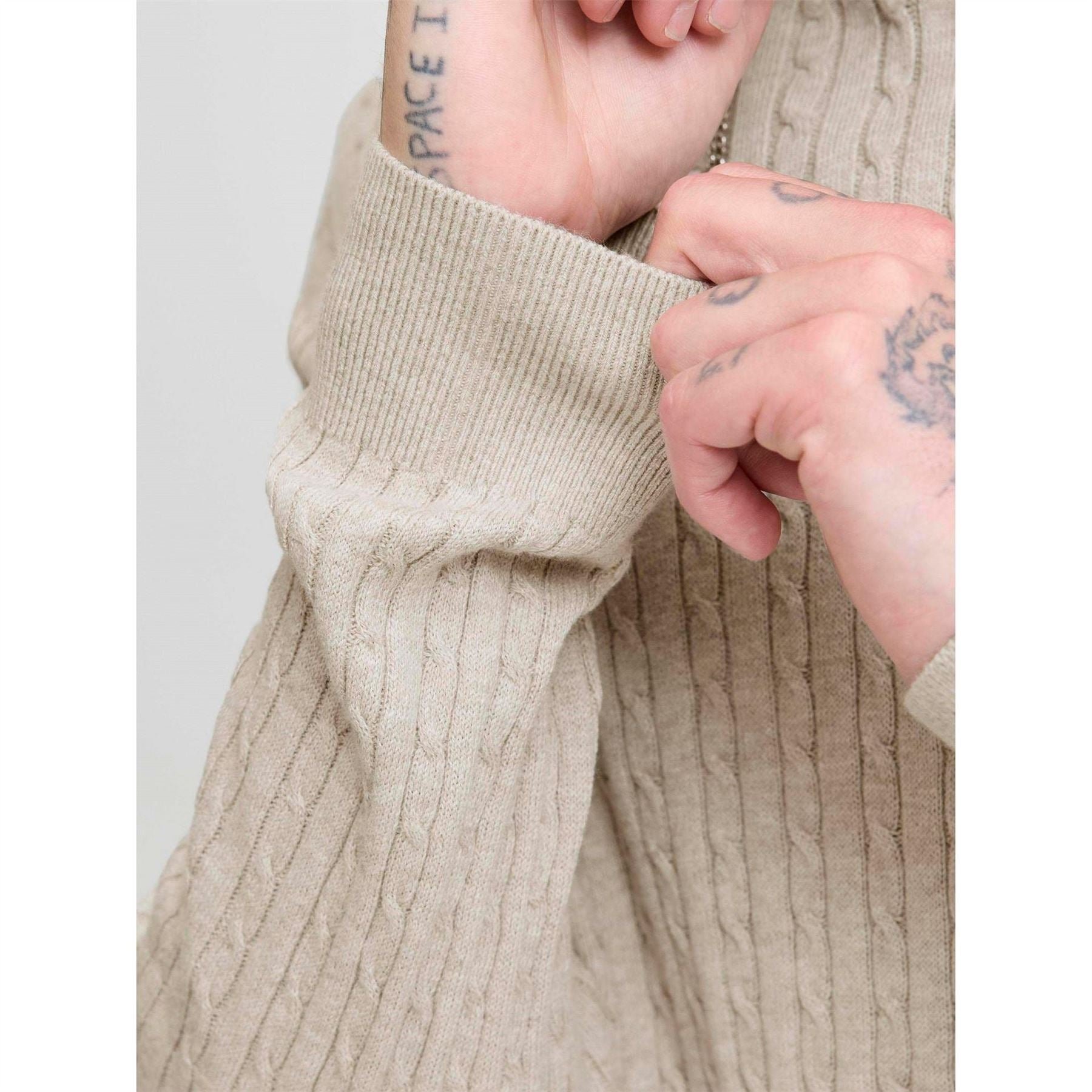 Jack and Jones Mens Cable Knit Jumper