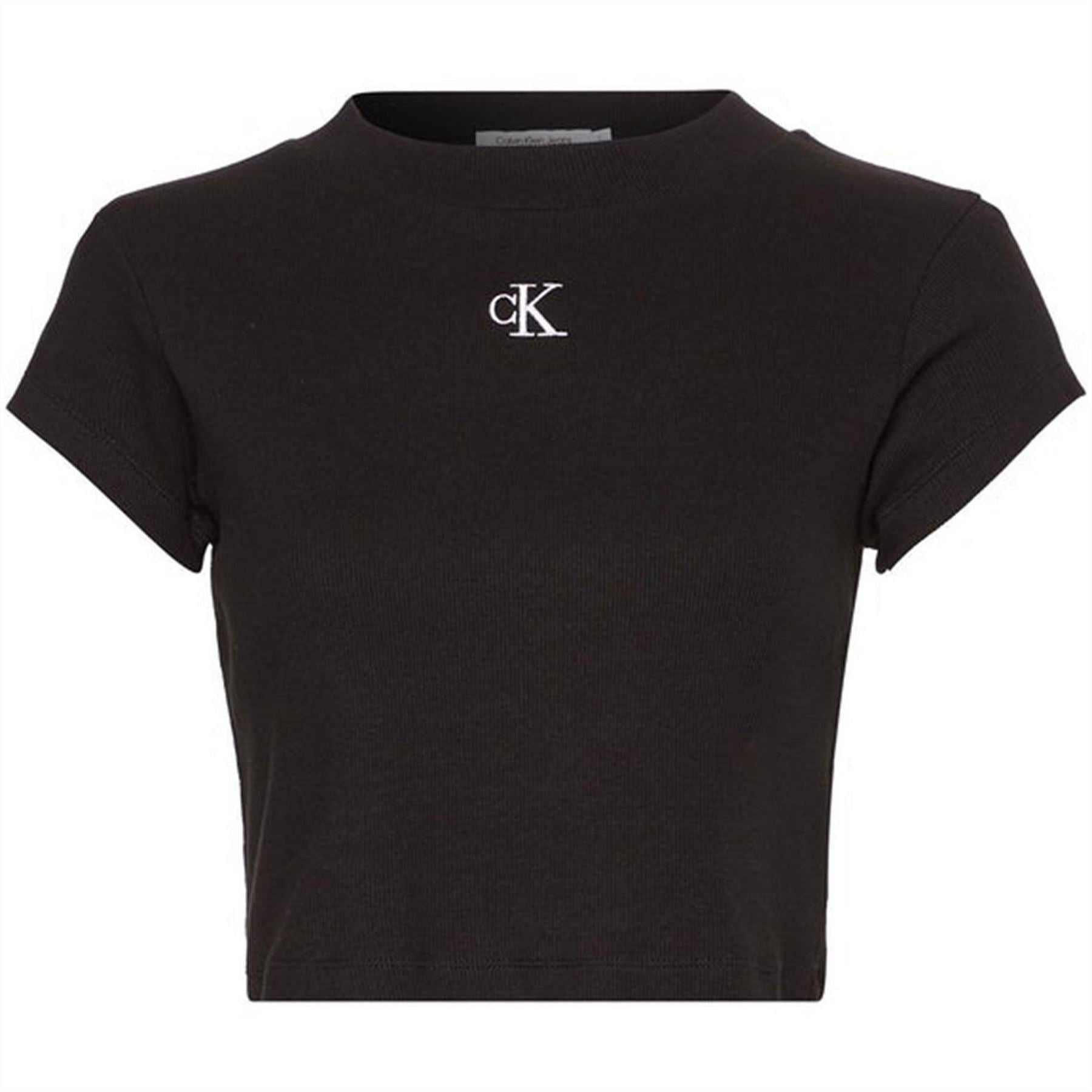 Calvin Klein Jeans Rib Cropped T-Shirt