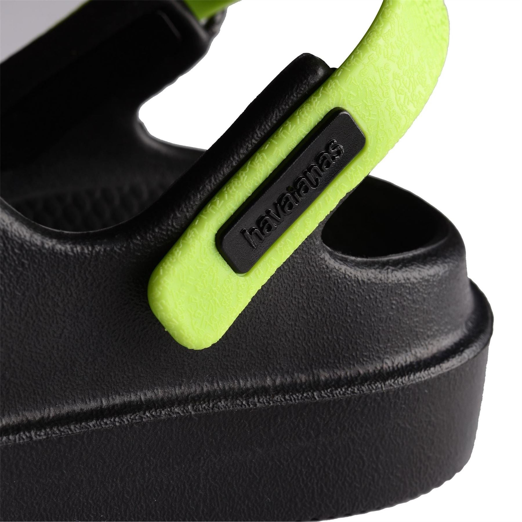 Havaianas Womens Hav. Kids Clog Black Lemon Green 35 Flip Flops