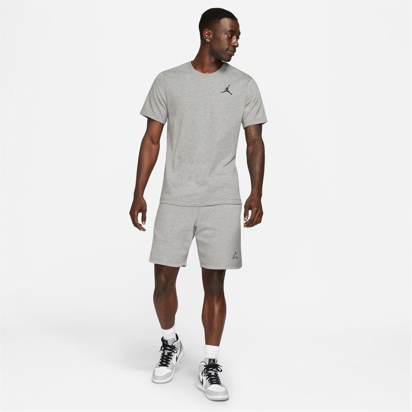 Air Jordan Regular Fit Small Logo Print Crew Neck T-Shirt