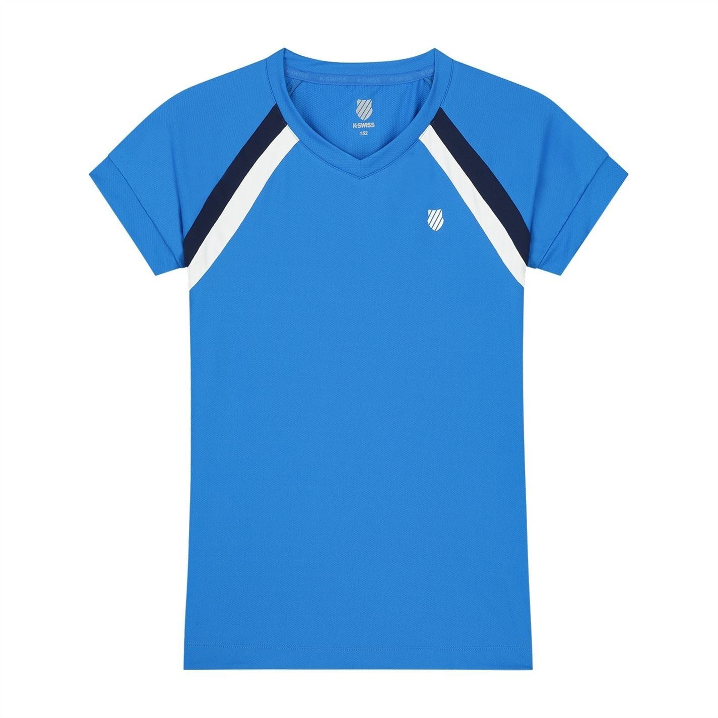 K Swiss Logo Print Core Short Sleeve Top