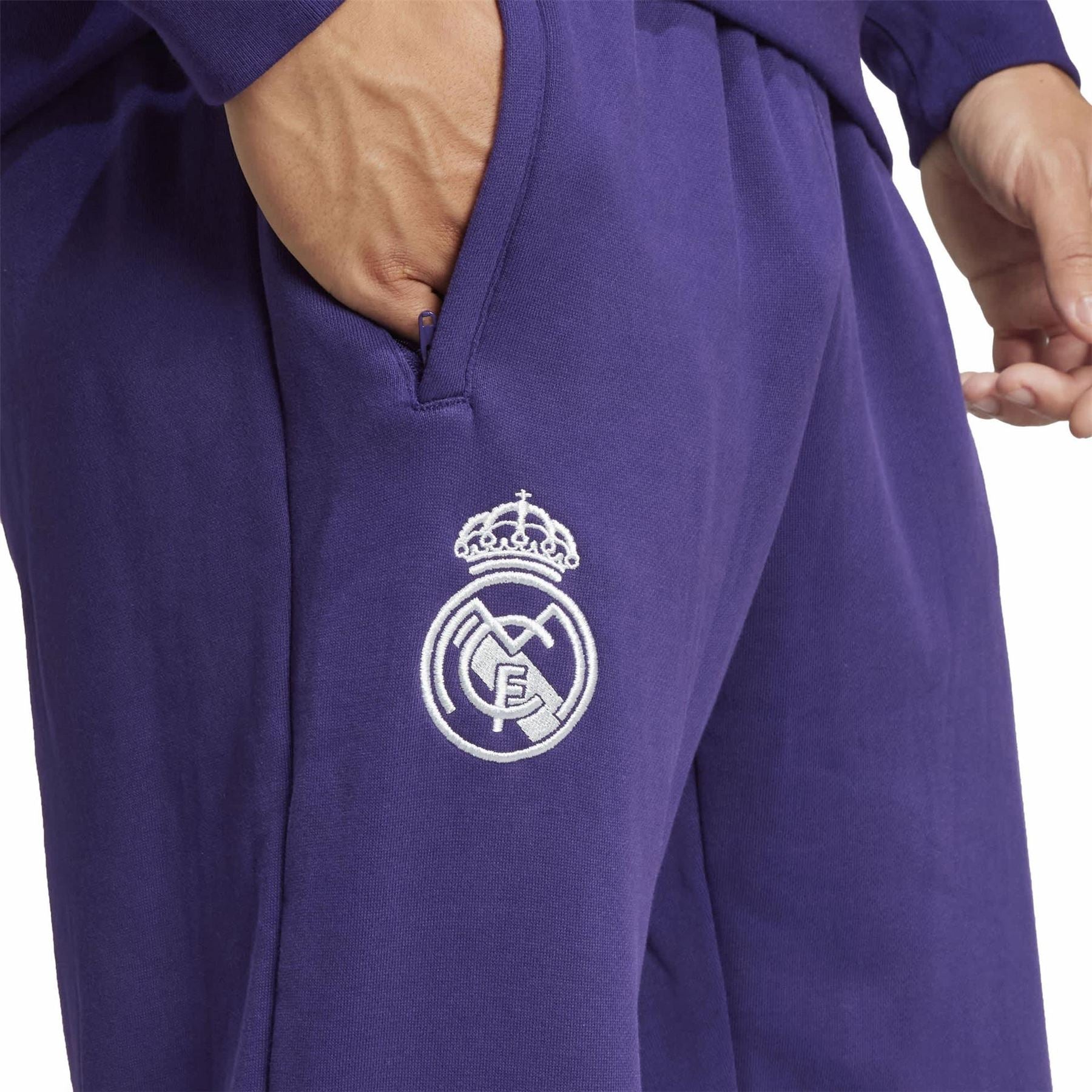 adidas Mens Real Madrid Tracksuit Bottoms