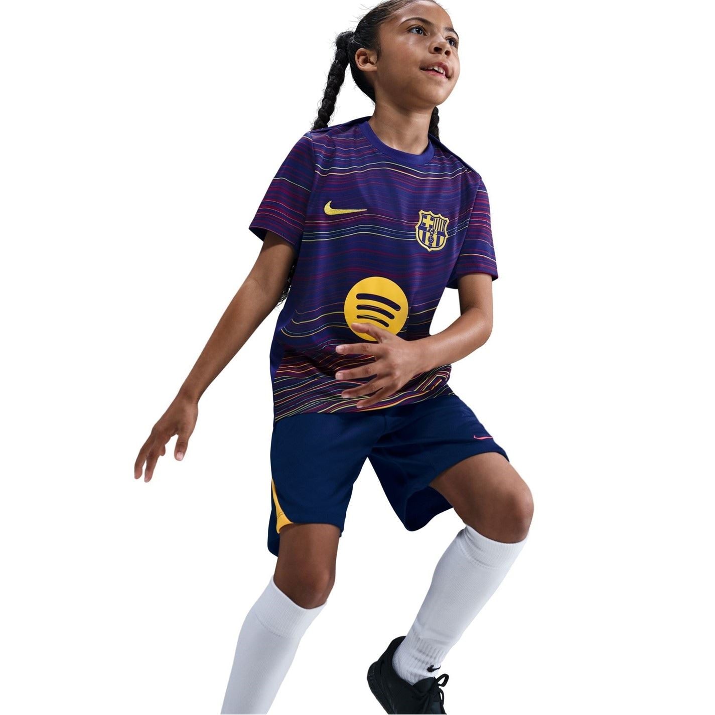 Nike Barcelona Home Pre Match Shirt 2025 2026 Juniors