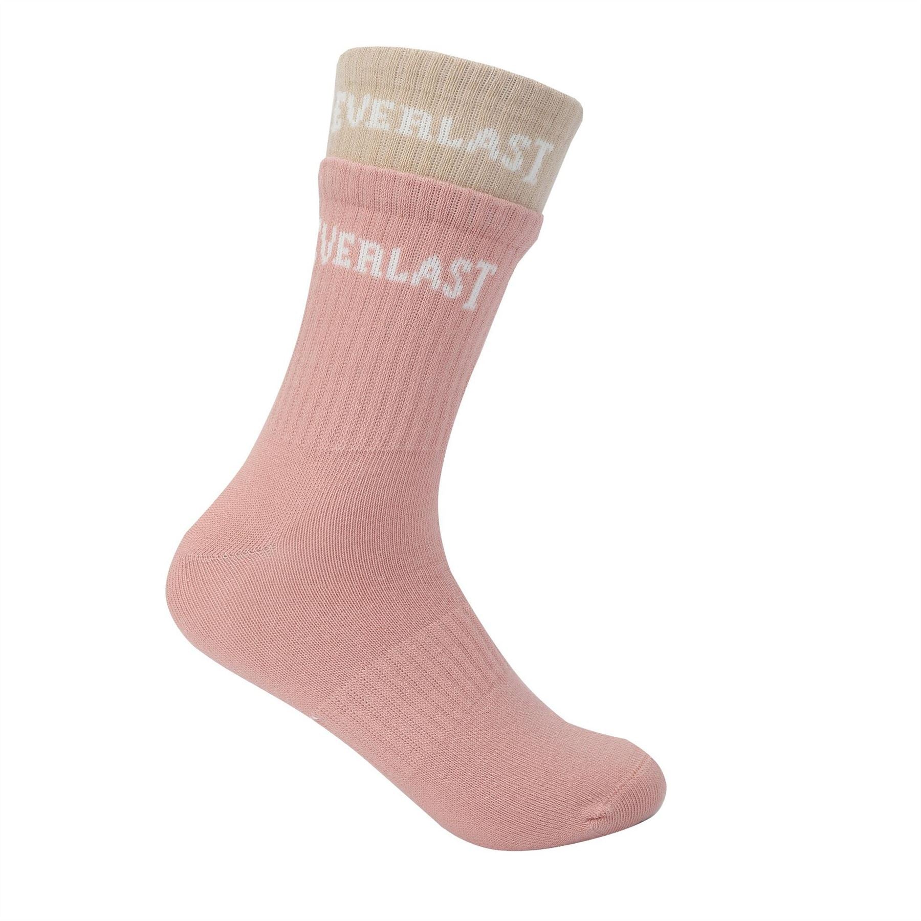 Everlast 2 Pack Rib Lettering Crew Socks