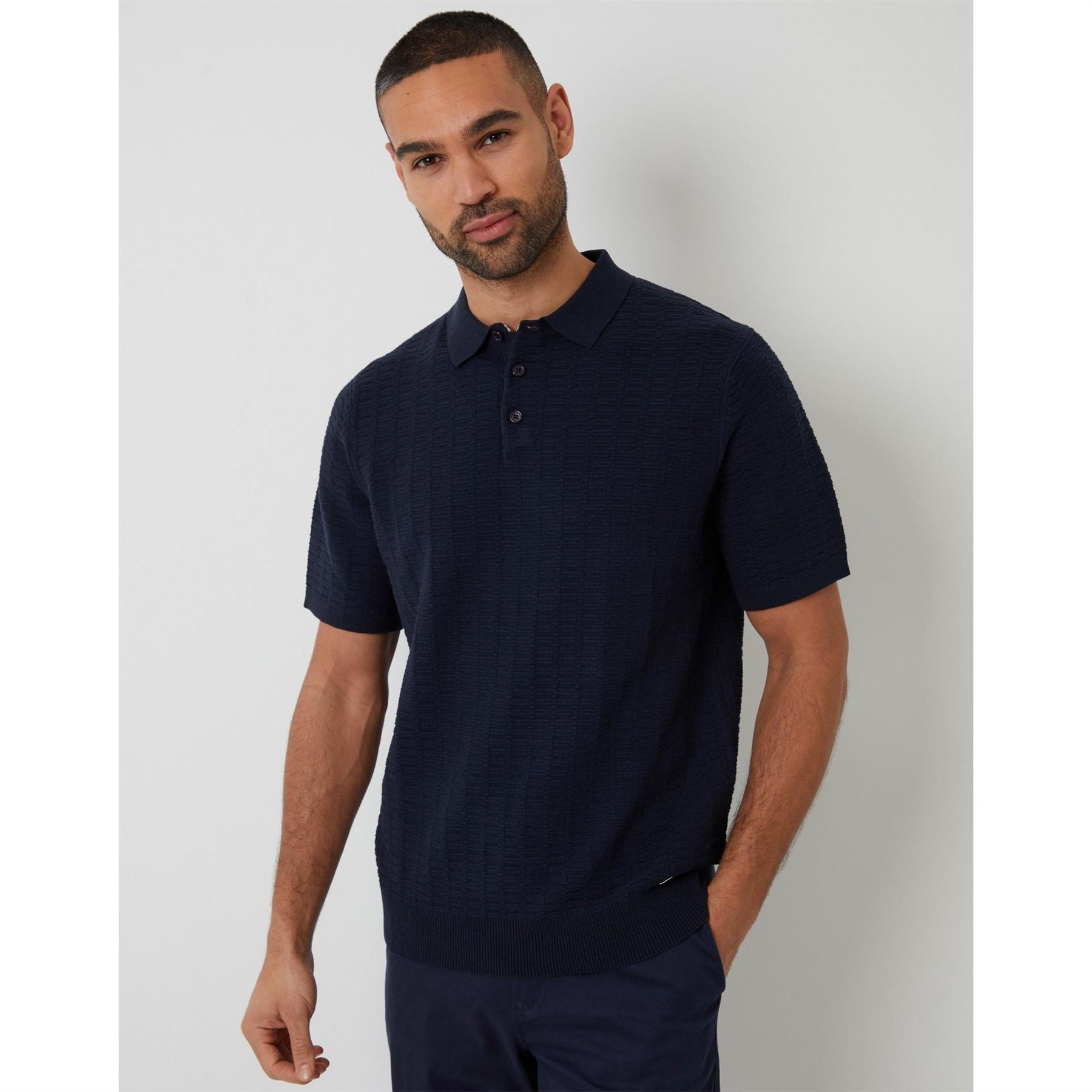 Threadbare Halliwell Collared Short Sleeve Polo Shirt