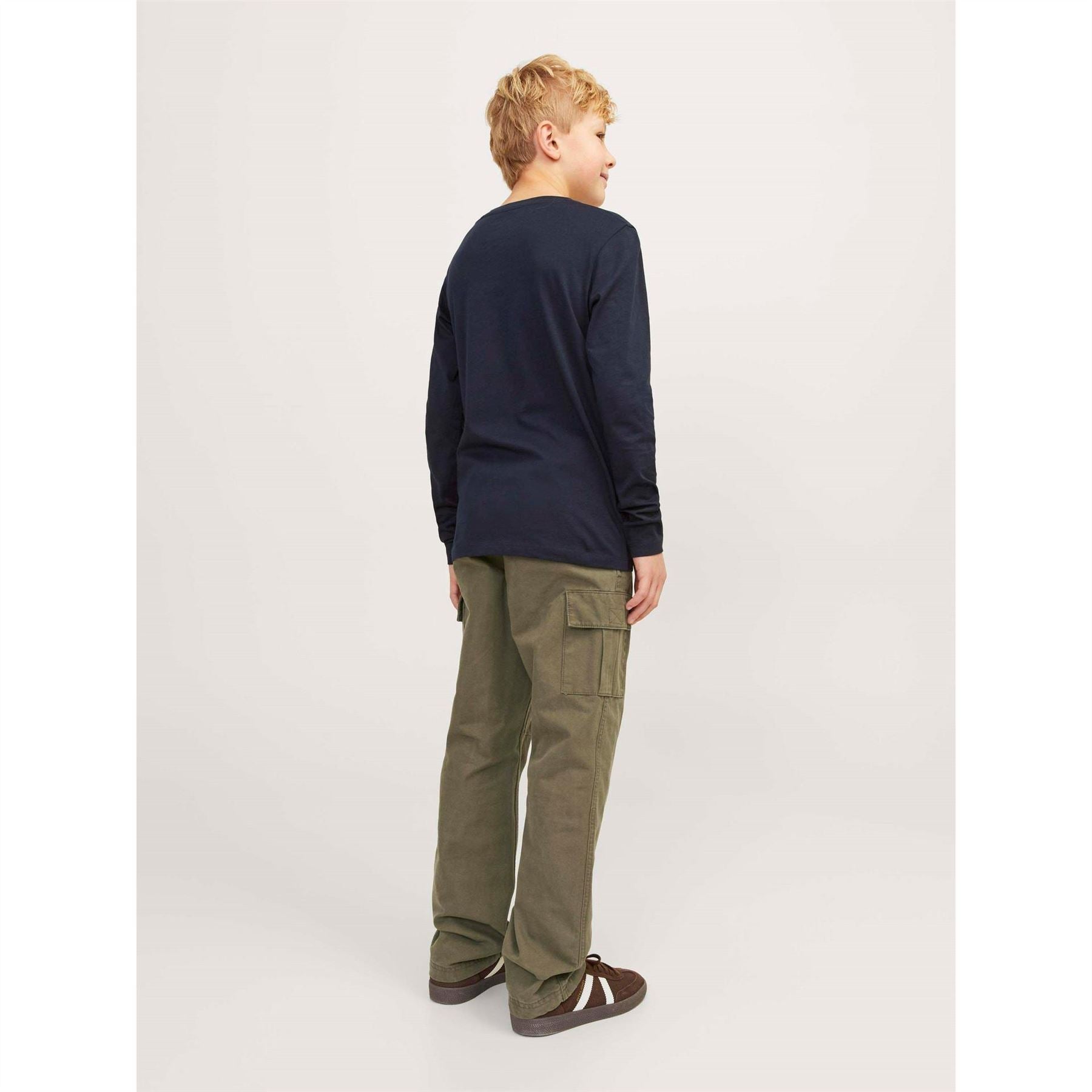 Jack and Jones Kane Barkley Solid Patterned Combat Pants