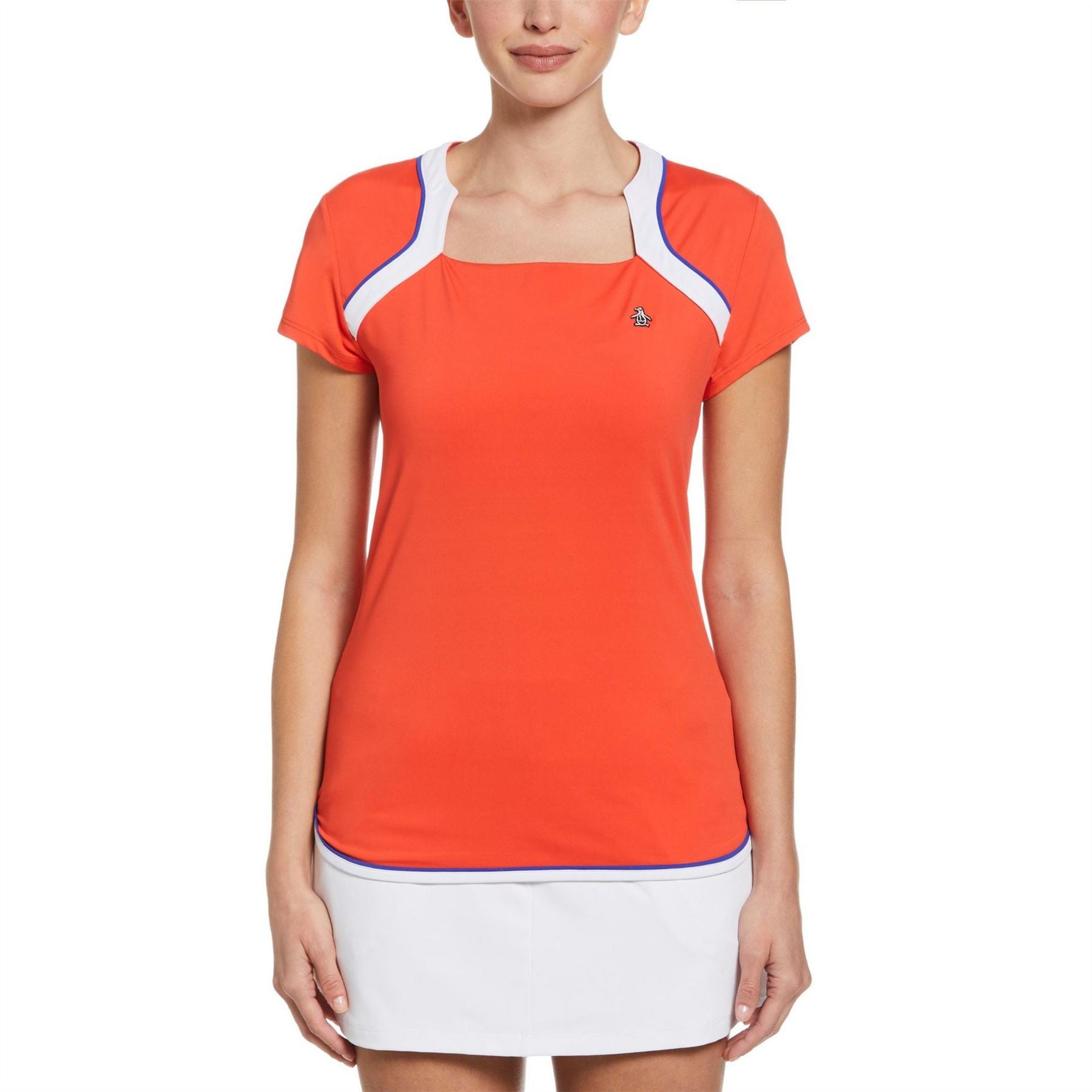 Original Penguin Womens Short Sleeve Round Neckline