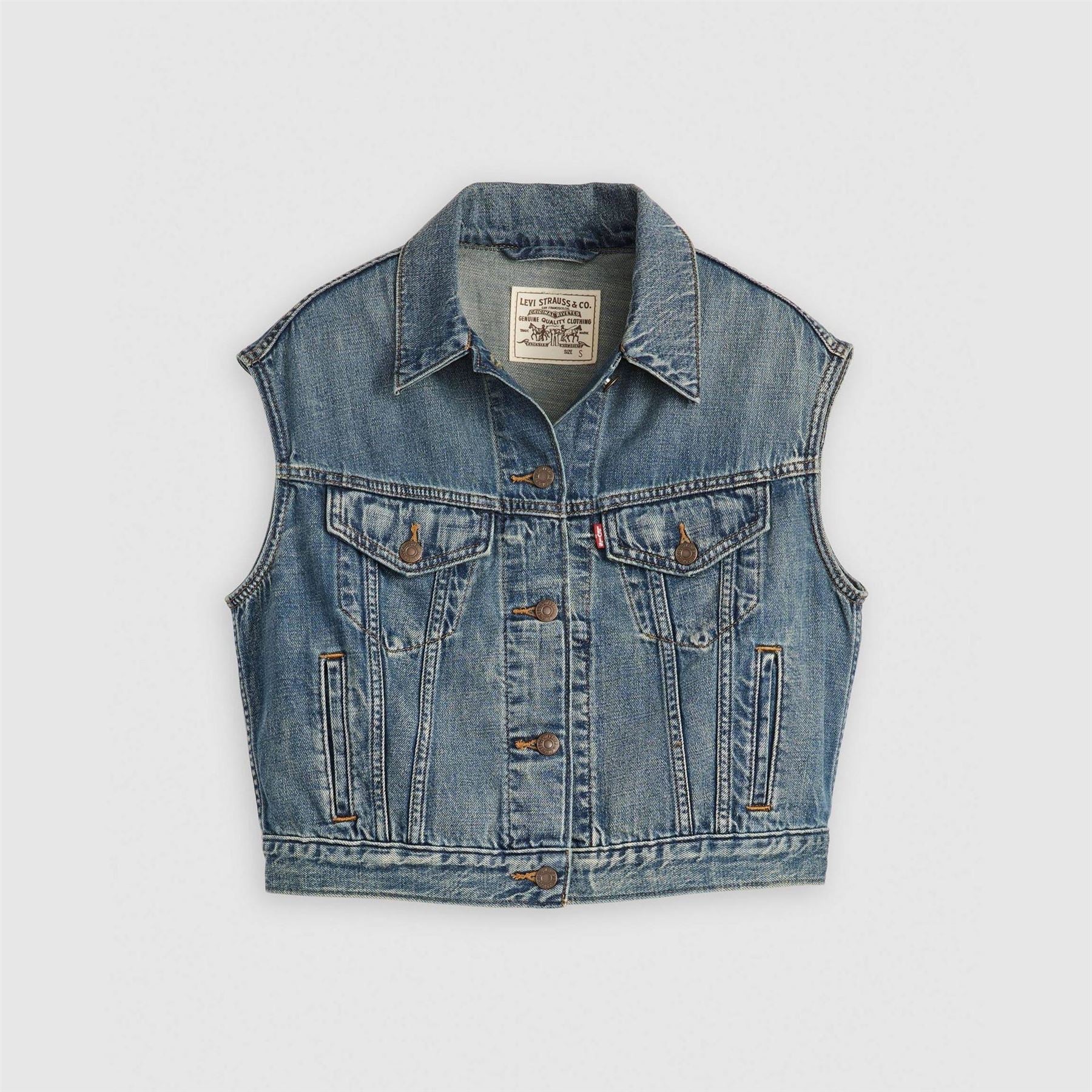 Levis Shrunken 90s Front Pocket Gilet