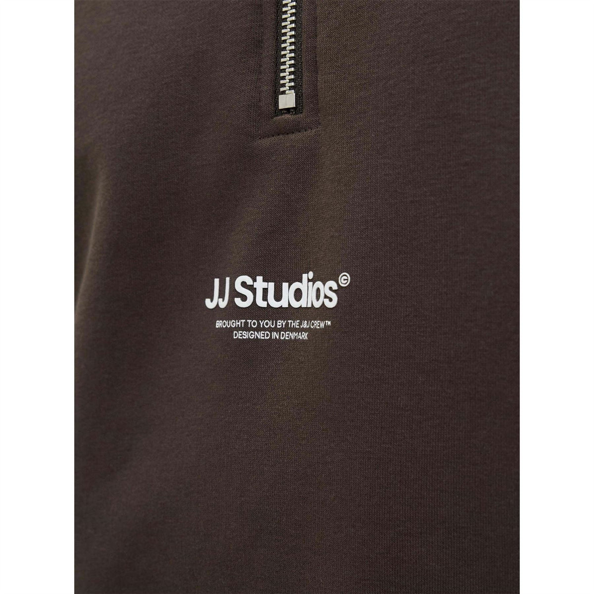 Jack and Jones Jjesoho Sweatshirt Quarter Zip Cotton Fleece Top